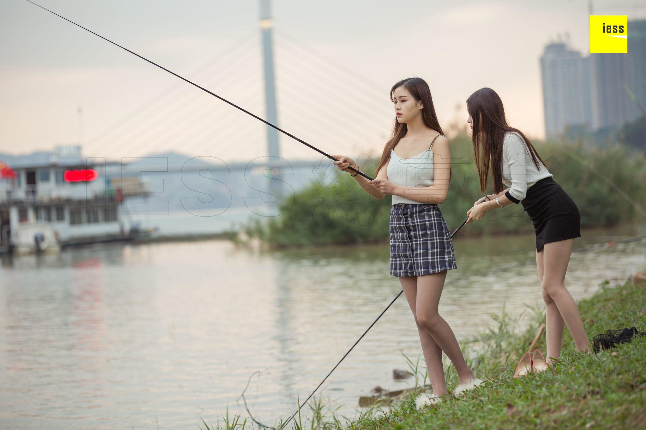 模特佳佳&amp;九妹 《钓鱼还是钓丝？》 [异思趣向IESS] 写真集第10张