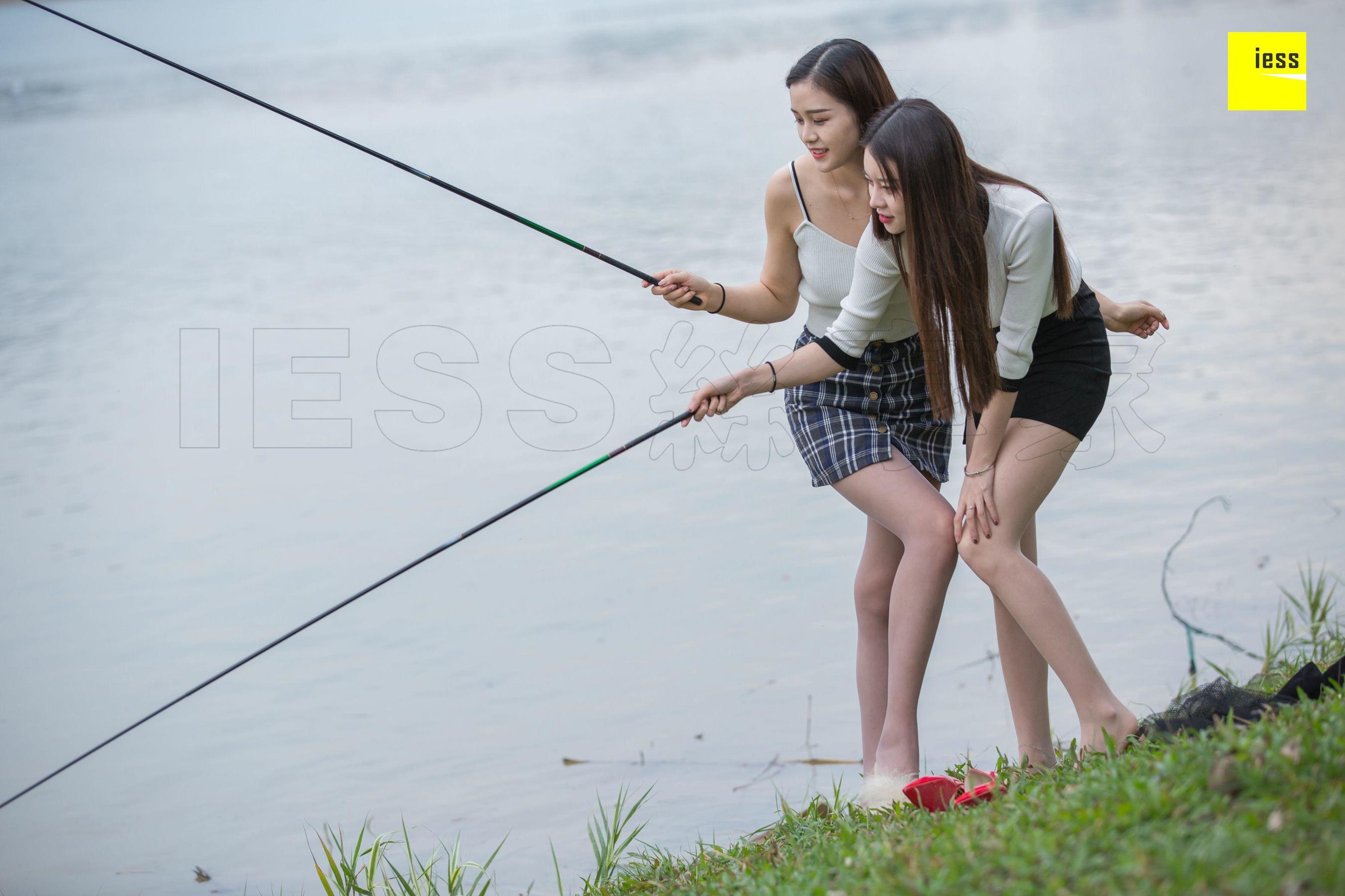 模特佳佳&amp;九妹 《钓鱼还是钓丝？》 [异思趣向IESS] 写真集第12张