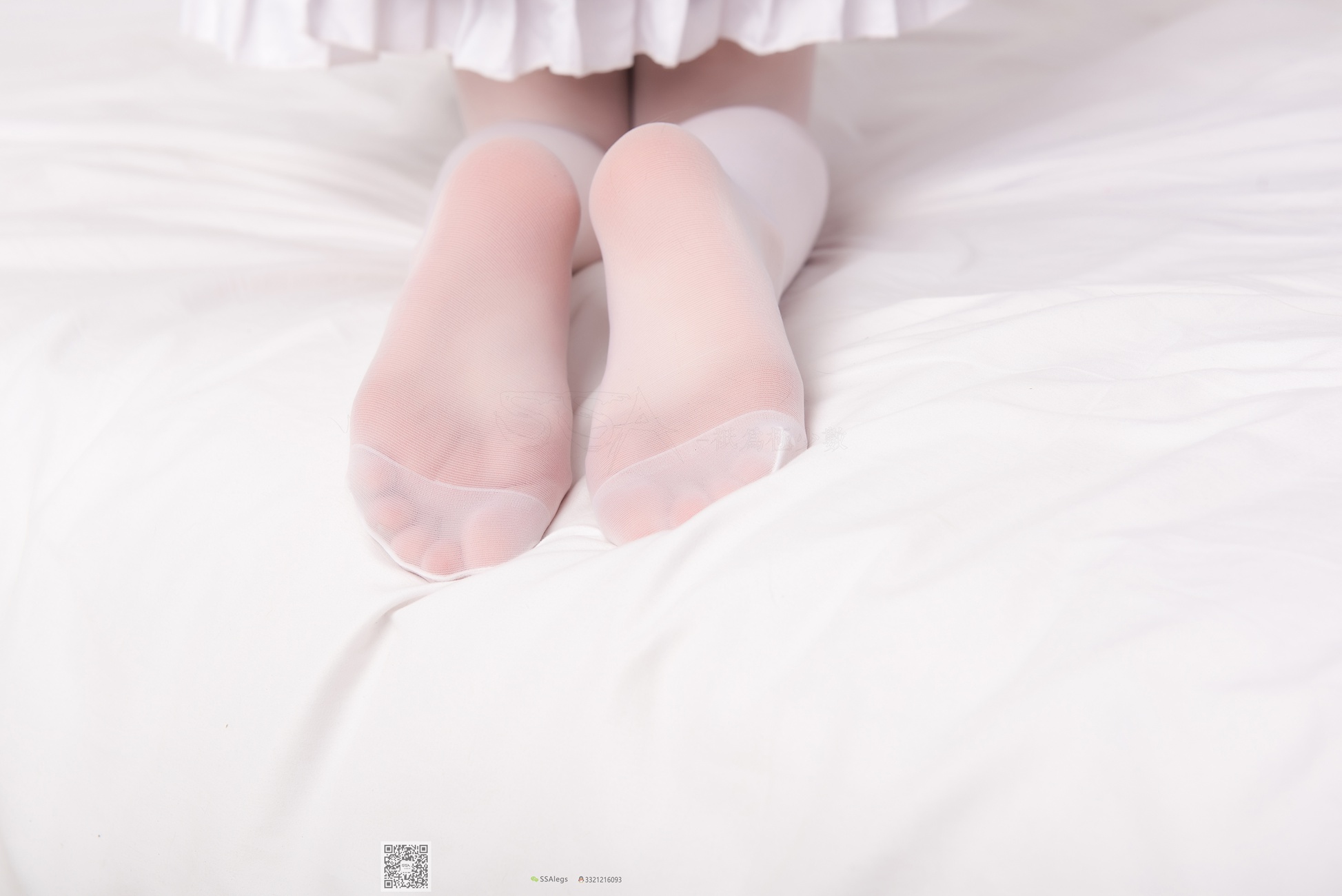 [SSA丝社]超清写真 NO.025 琪琪 甜美风女仆白色长筒丝袜[99P]第13张