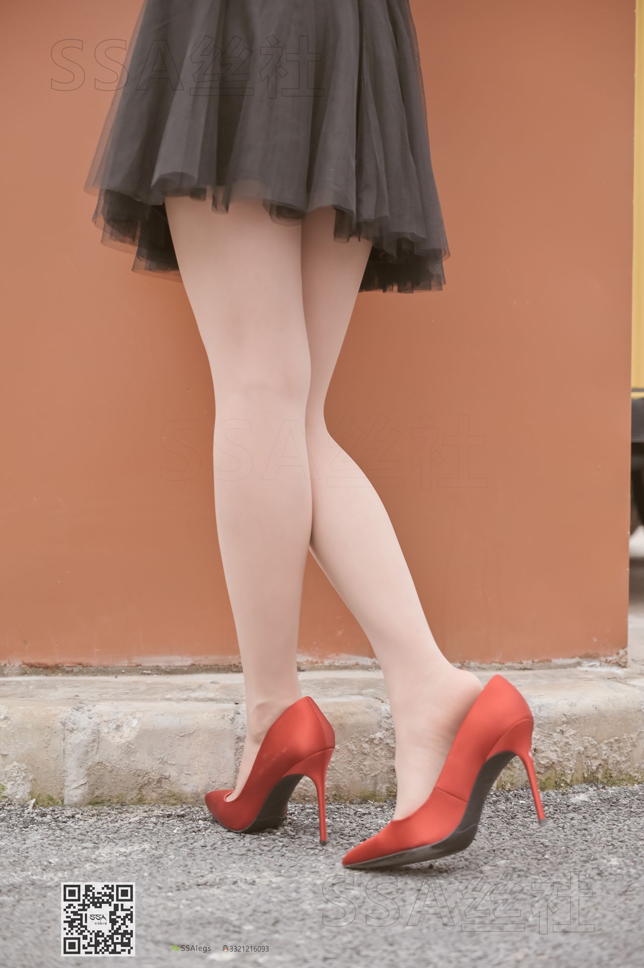 [SSA丝社]超清写真 NO.097 雪梨 腿模雪梨街拍红色高跟鞋肉丝[120P]第23张