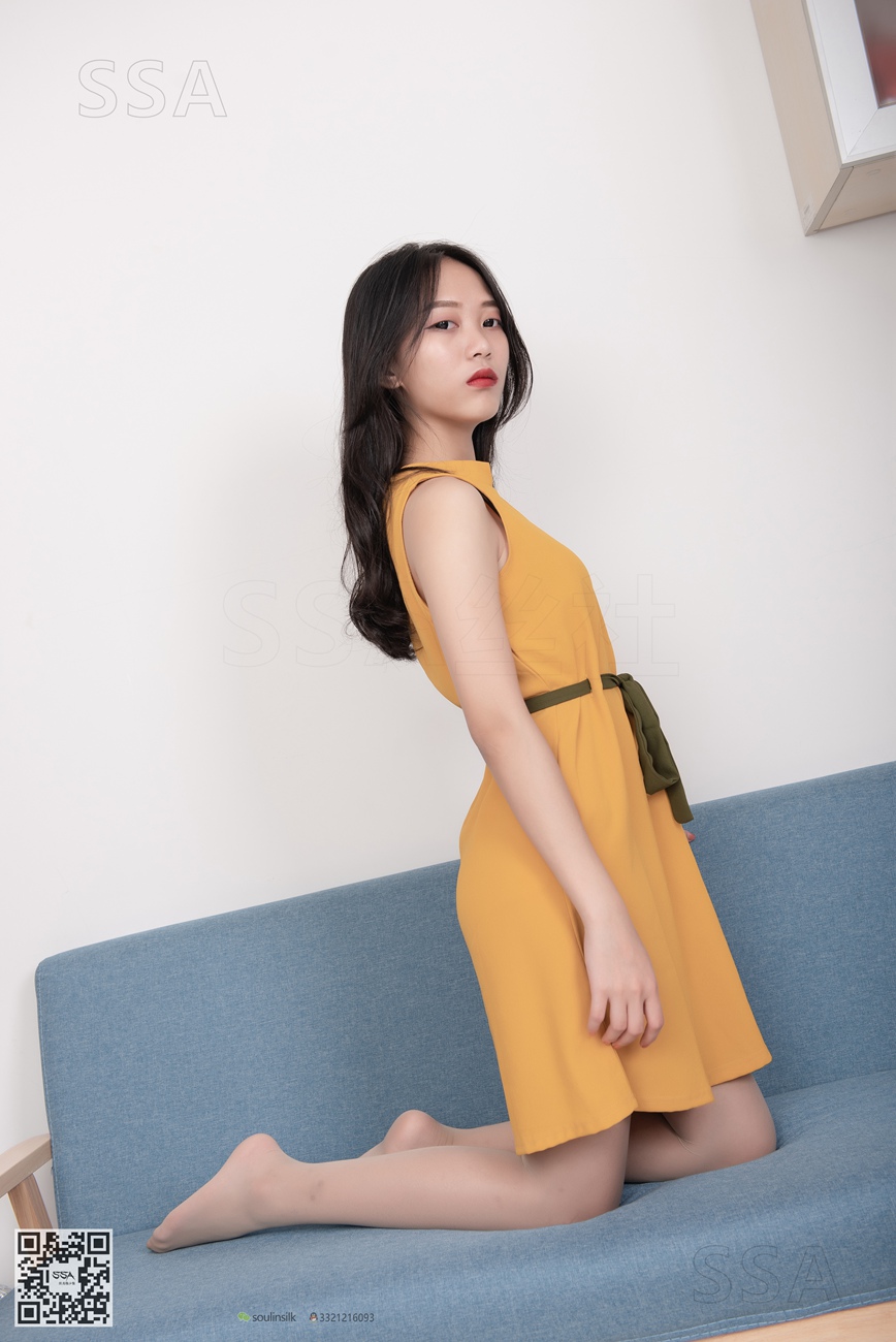 [SSA丝社]超清写真 NO.165 小凉 黄色连衣裙肉丝首秀[99P]第7张