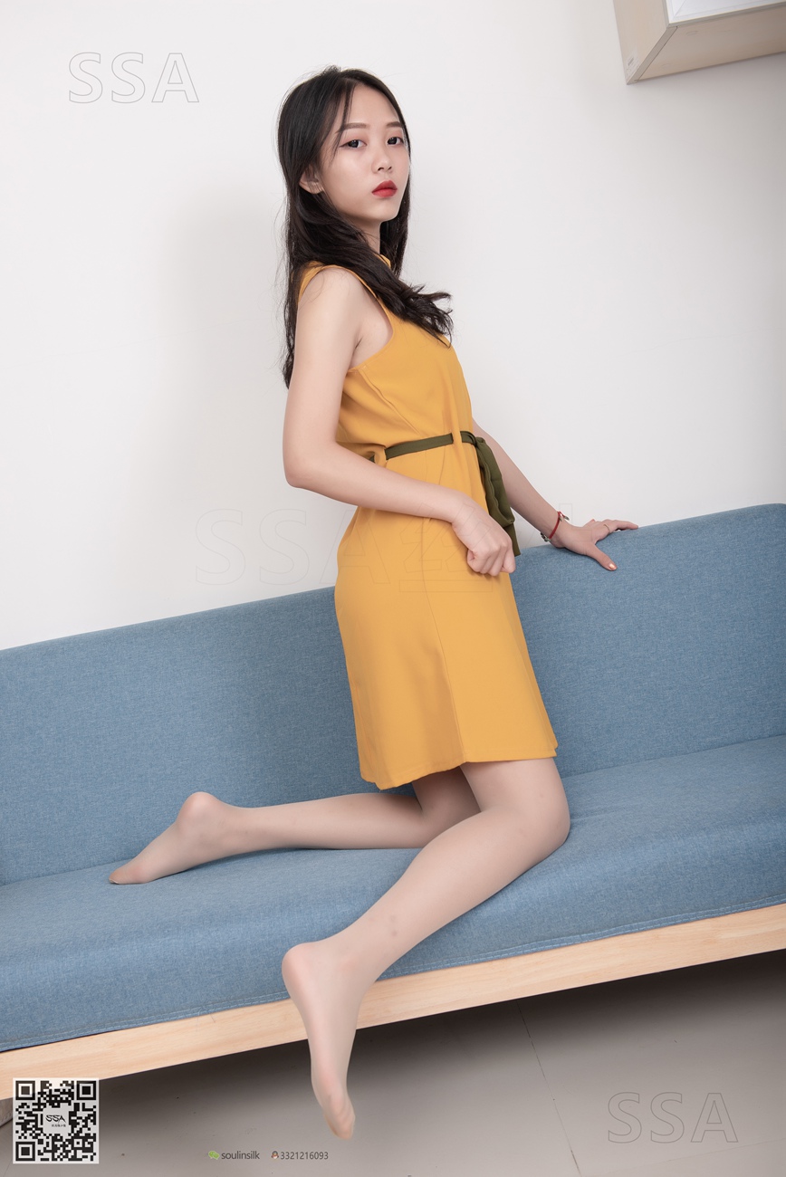 [SSA丝社]超清写真 NO.165 小凉 黄色连衣裙肉丝首秀[99P]第7张