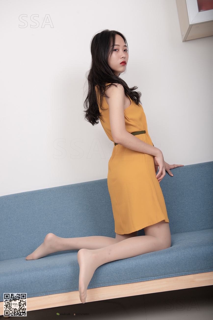 [SSA丝社]超清写真 NO.165 小凉 黄色连衣裙肉丝首秀[99P]第8张