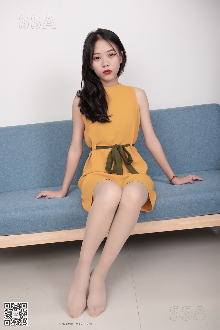 [SSA丝社]超清写真 NO.165 小凉 黄色连衣裙肉丝首秀[99P]第9张