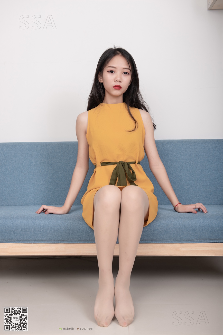 [SSA丝社]超清写真 NO.165 小凉 黄色连衣裙肉丝首秀[99P]第10张