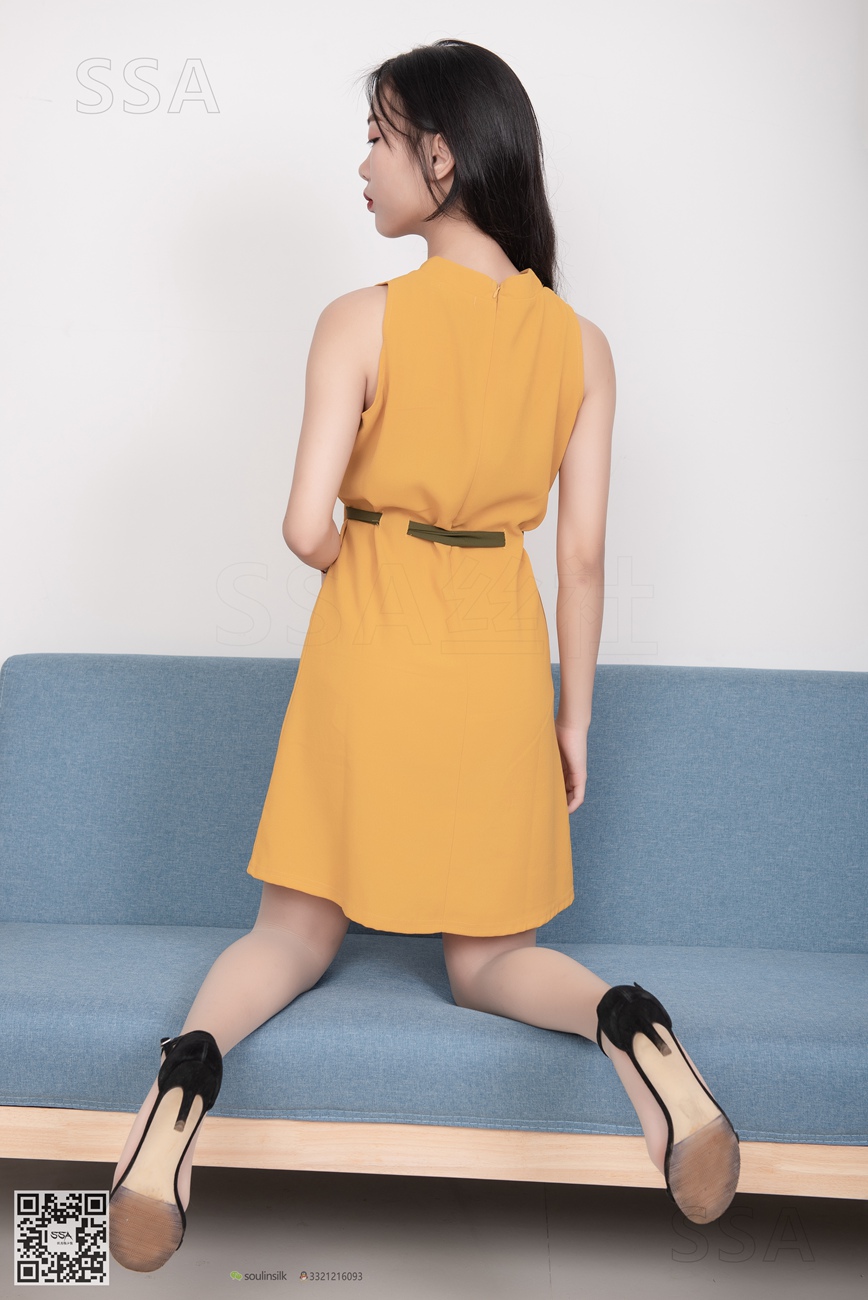 [SSA丝社]超清写真 NO.165 小凉 黄色连衣裙肉丝首秀[99P]第17张