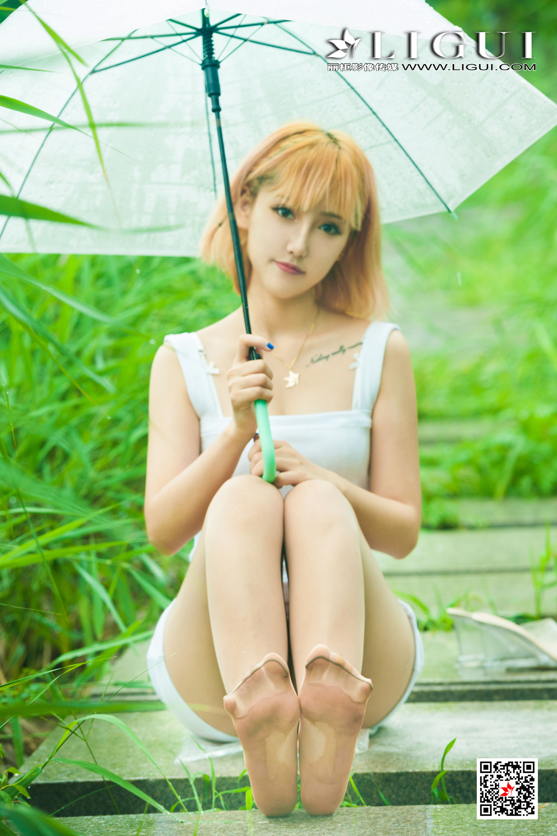 [丽柜Ligui] 网络丽人 Model 小爽 《雨中漫步》第3张