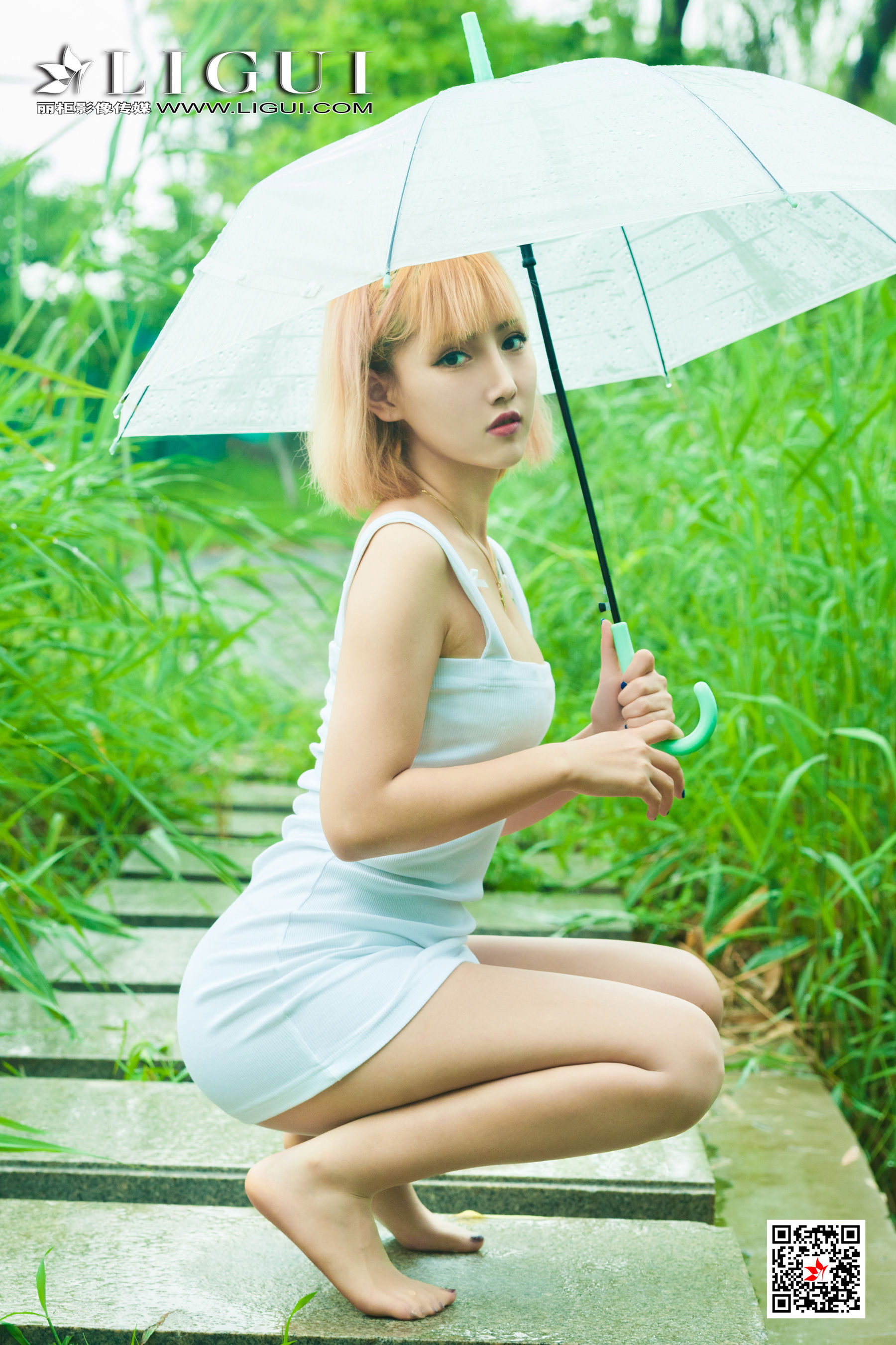 [丽柜Ligui] 网络丽人 Model 小爽 《雨中漫步》第6张