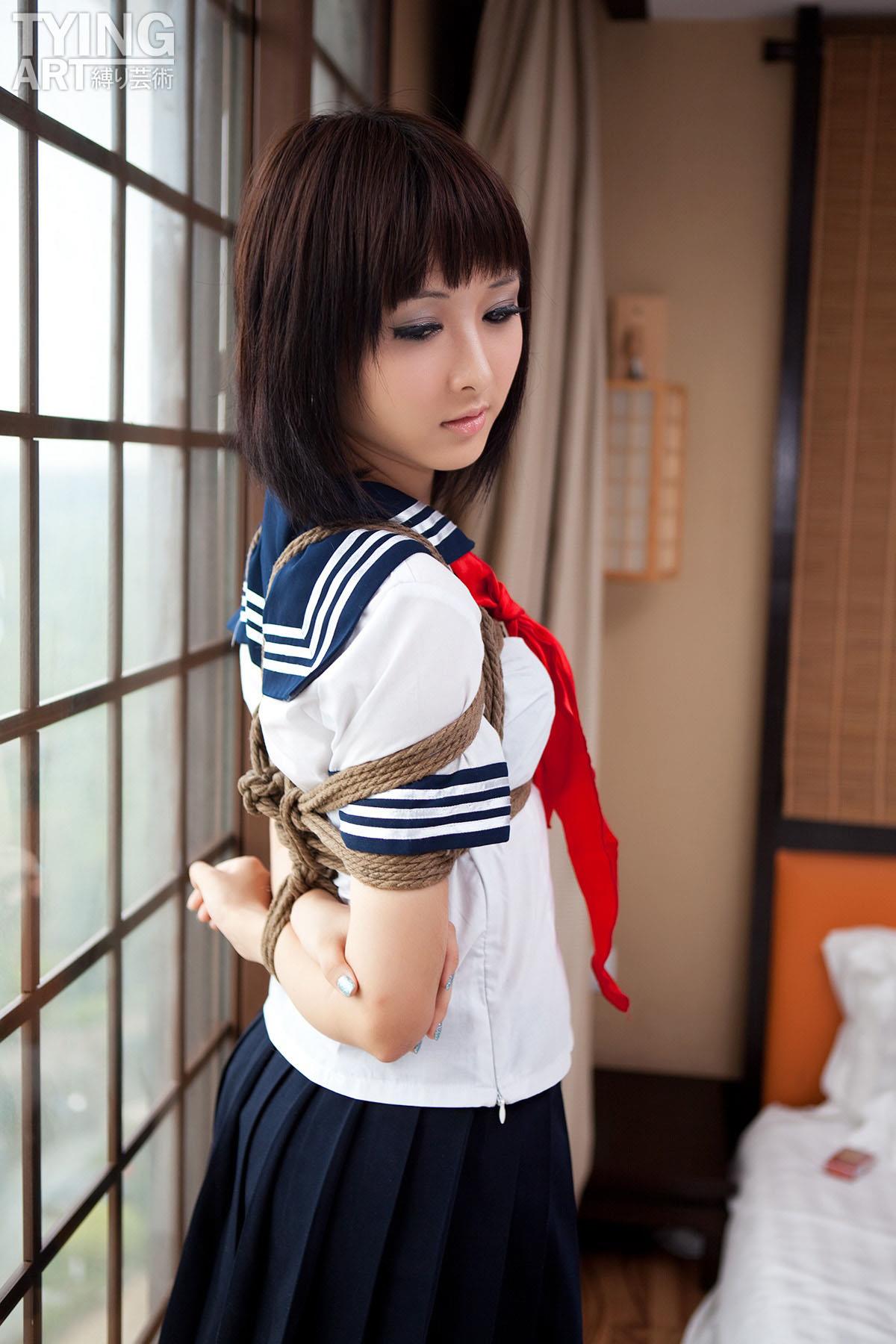 [禁忌摄影]Taboo-love NO.090 TyingArt 縛リ芸術 Shiryl School Girl[27P]第1张