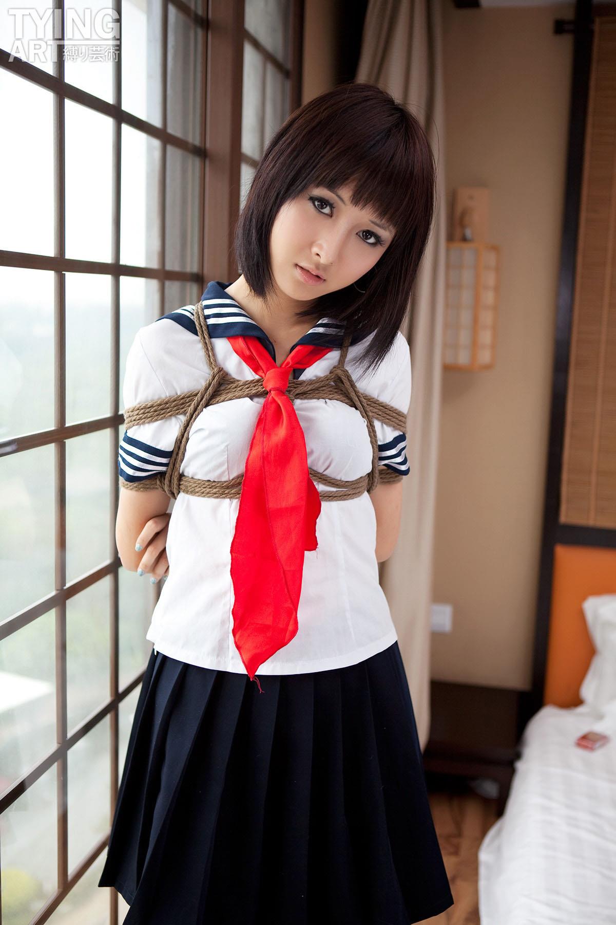 [禁忌摄影]Taboo-love NO.090 TyingArt 縛リ芸術 Shiryl School Girl[27P]第1张