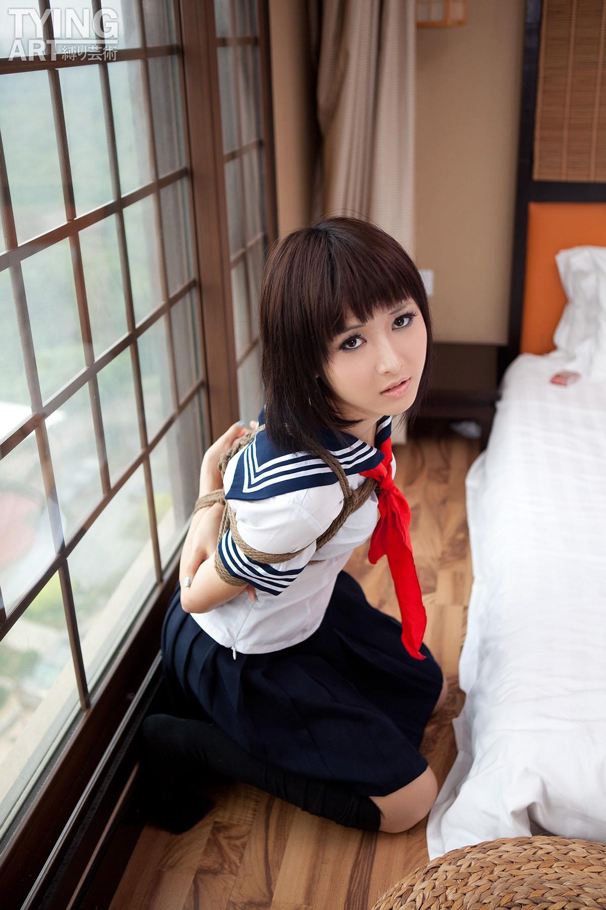 [禁忌摄影]Taboo-love NO.090 TyingArt 縛リ芸術 Shiryl School Girl[27P]第3张