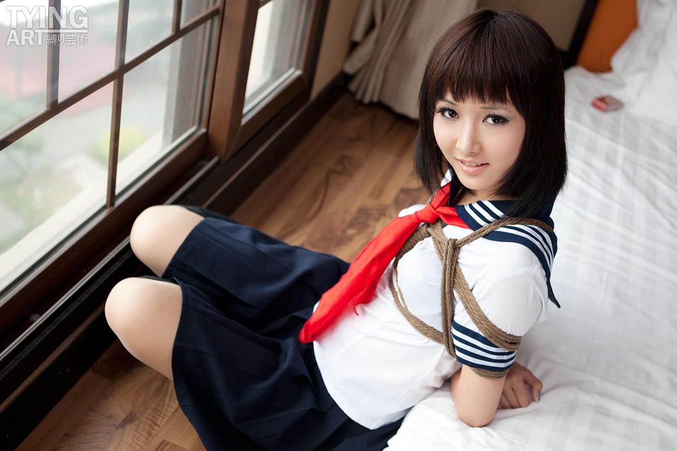 [禁忌摄影]Taboo-love NO.090 TyingArt 縛リ芸術 Shiryl School Girl[27P]第3张