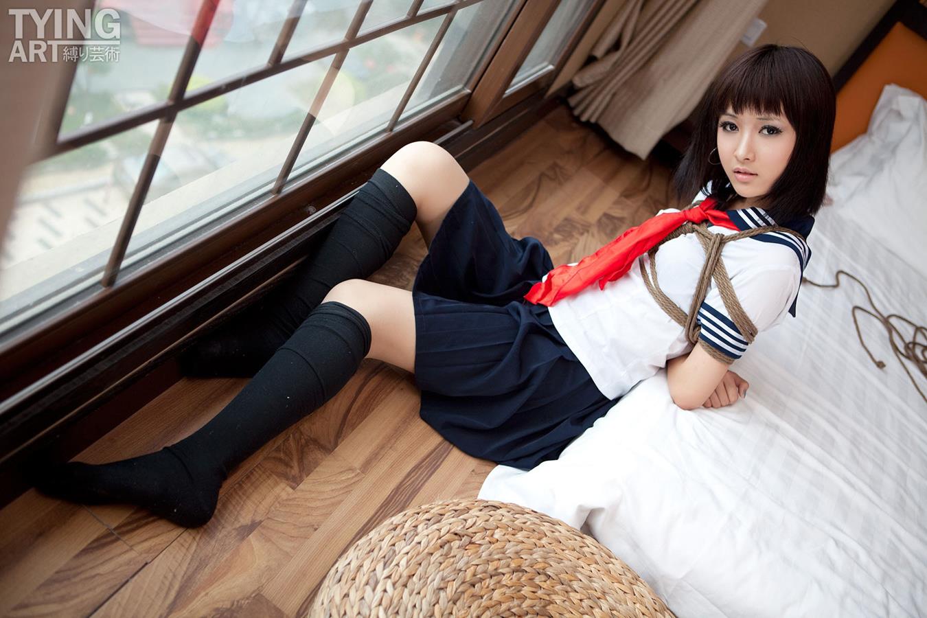 [禁忌摄影]Taboo-love NO.090 TyingArt 縛リ芸術 Shiryl School Girl[27P]第4张