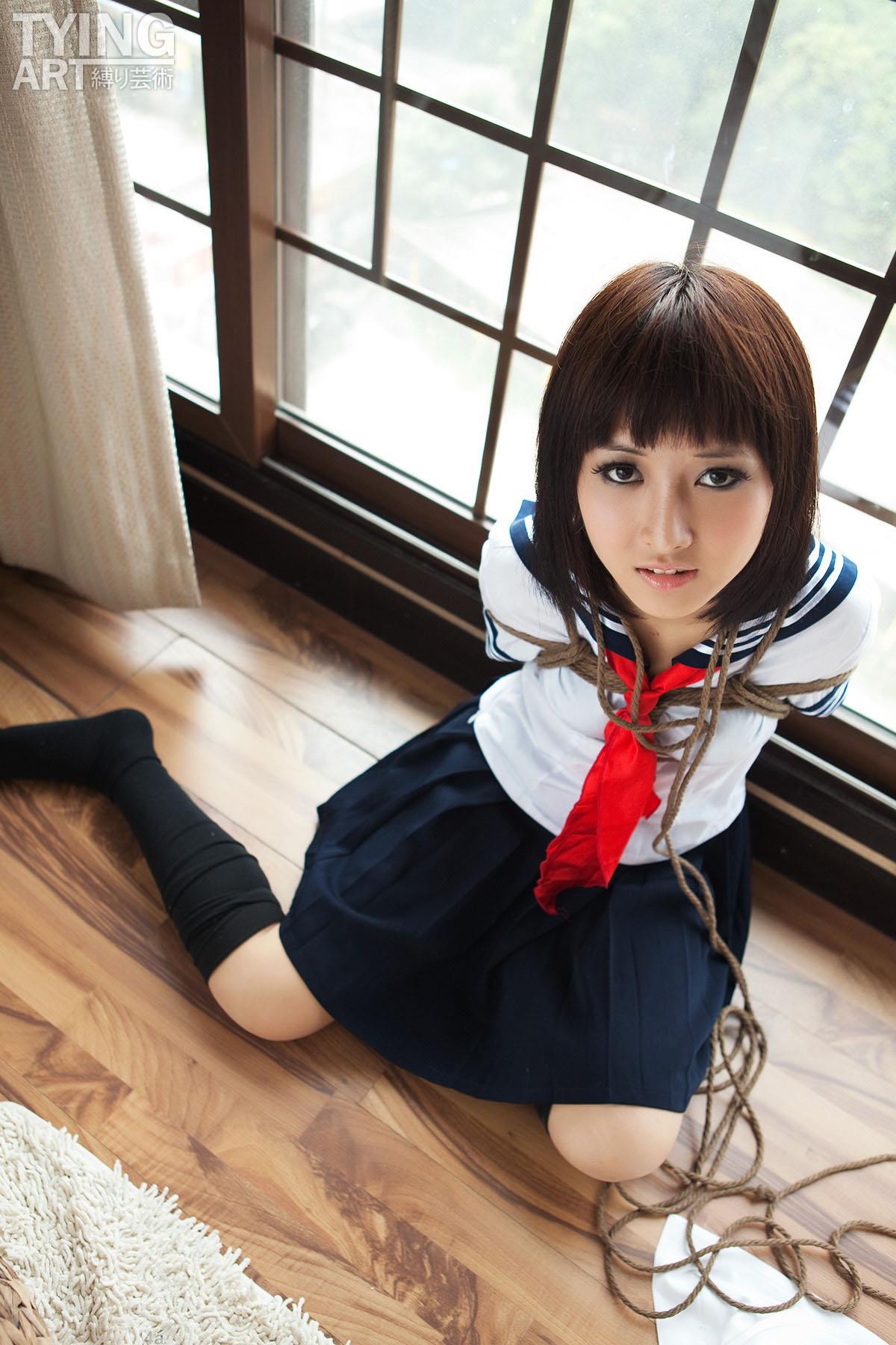 [禁忌摄影]Taboo-love NO.090 TyingArt 縛リ芸術 Shiryl School Girl[27P]第4张