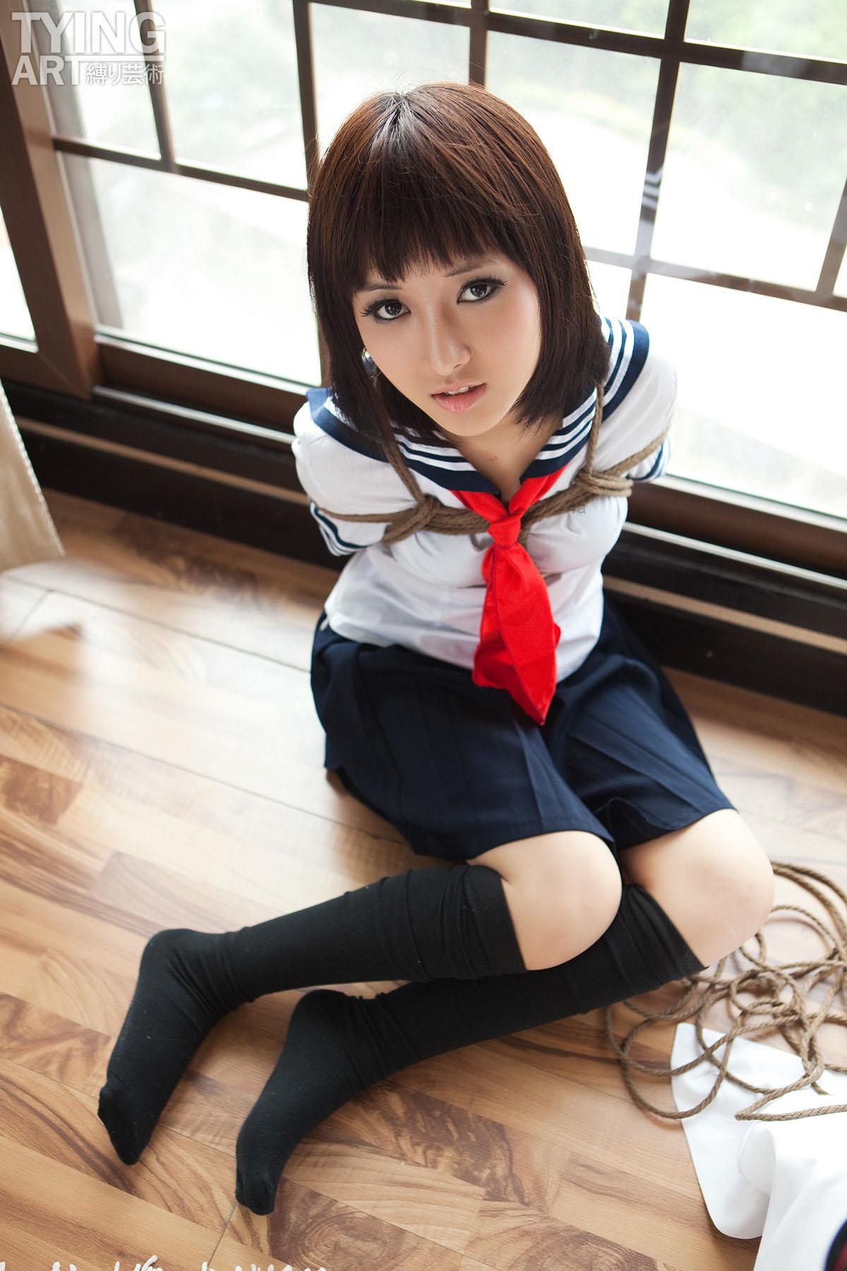 [禁忌摄影]Taboo-love NO.090 TyingArt 縛リ芸術 Shiryl School Girl[27P]第5张