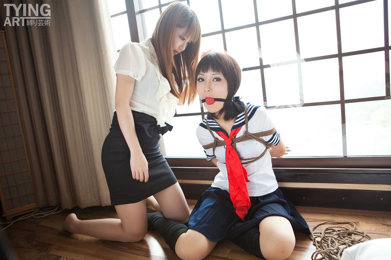 [禁忌摄影]Taboo-love NO.091 TyingArt 縛リ芸術 Dimdim &#038; Shiryl OL &#038; School Girl 1[26P]第1张