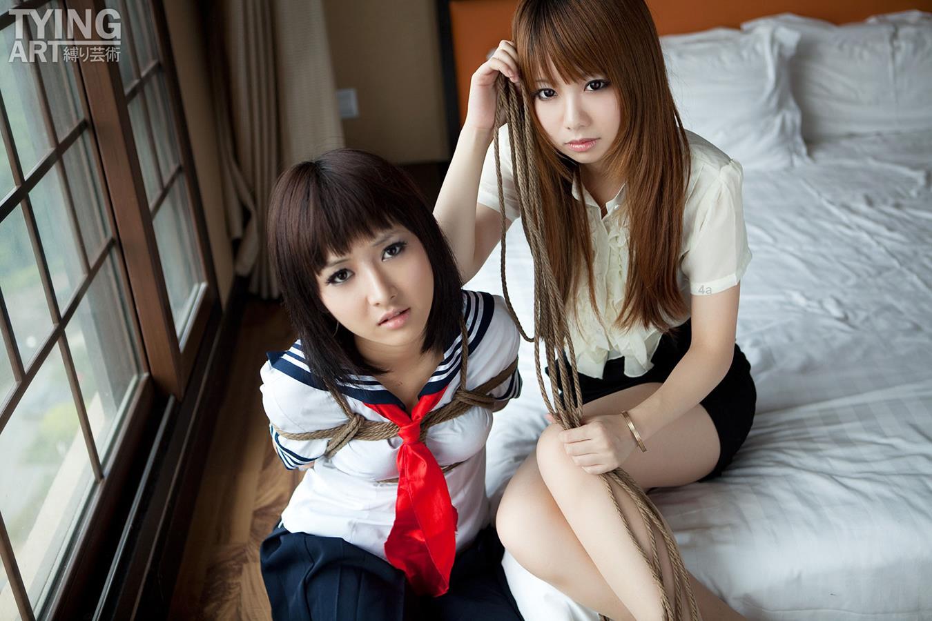 [禁忌摄影]Taboo-love NO.091 TyingArt 縛リ芸術 Dimdim &#038; Shiryl OL &#038; School Girl 1[26P]第3张