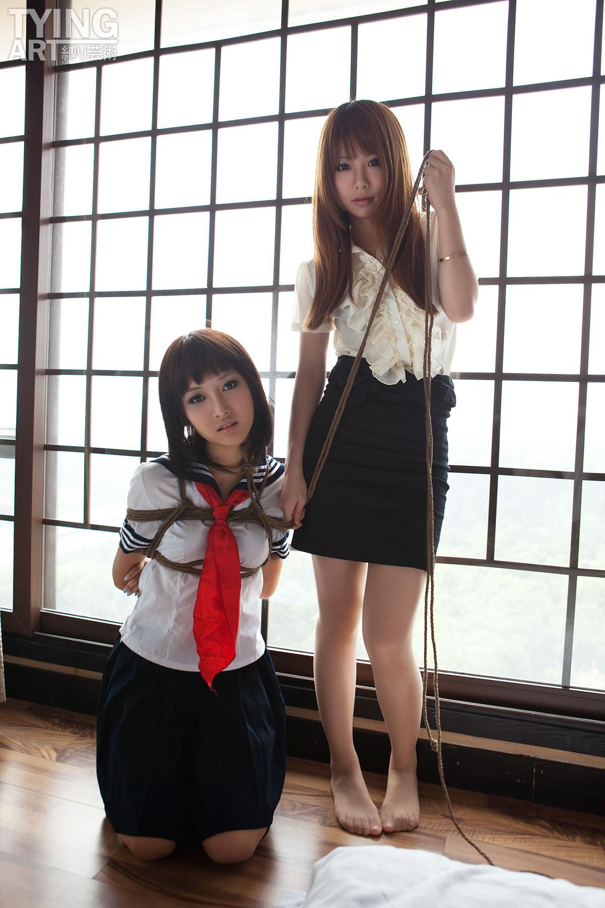 [禁忌摄影]Taboo-love NO.091 TyingArt 縛リ芸術 Dimdim &#038; Shiryl OL &#038; School Girl 1[26P]第3张