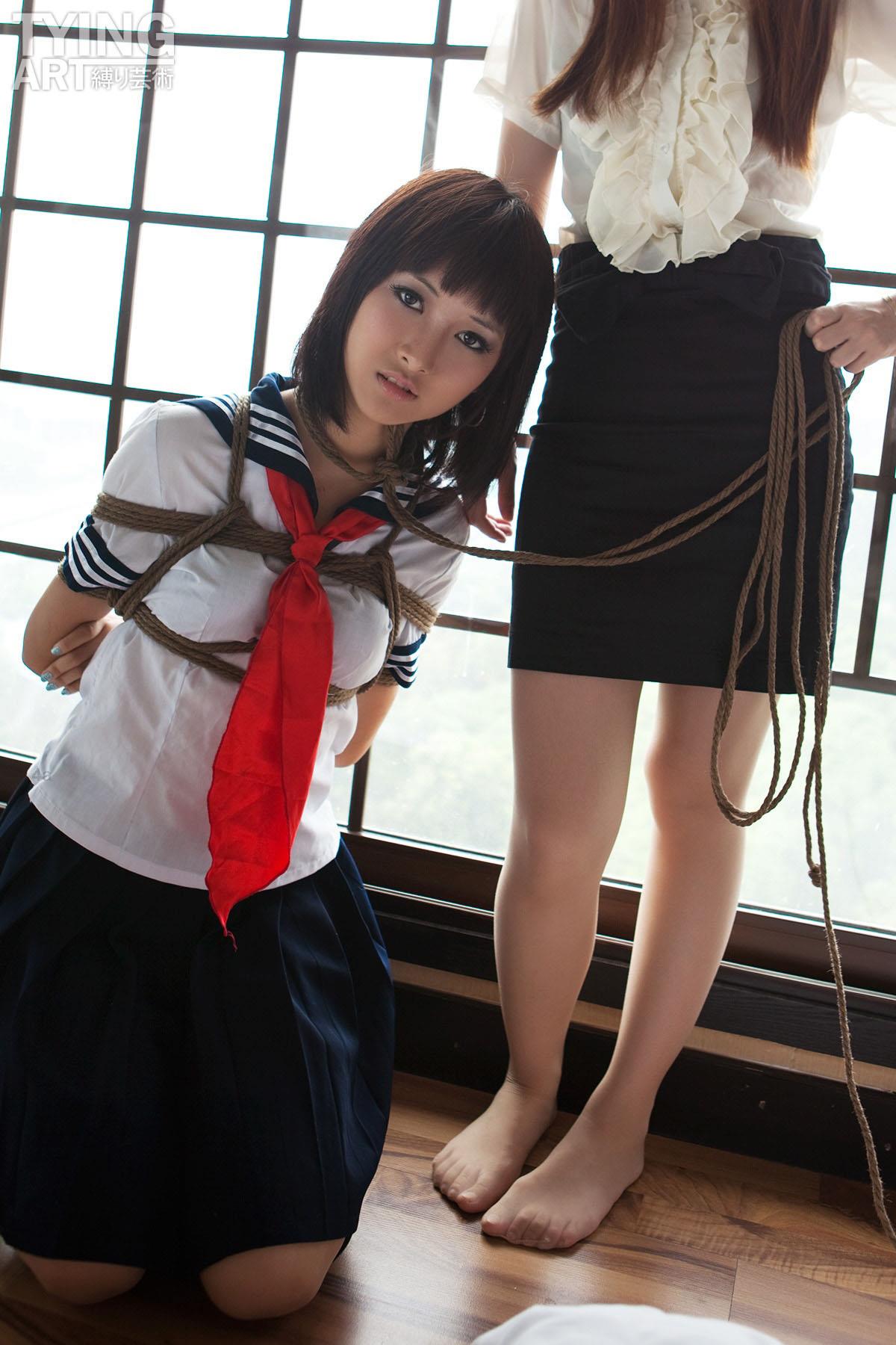 [禁忌摄影]Taboo-love NO.091 TyingArt 縛リ芸術 Dimdim &#038; Shiryl OL &#038; School Girl 1[26P]第3张