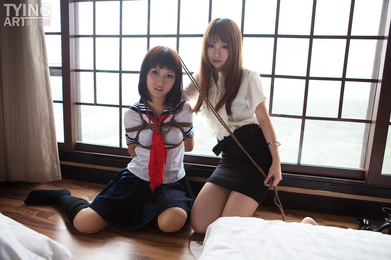 [禁忌摄影]Taboo-love NO.091 TyingArt 縛リ芸術 Dimdim &#038; Shiryl OL &#038; School Girl 1[26P]第4张