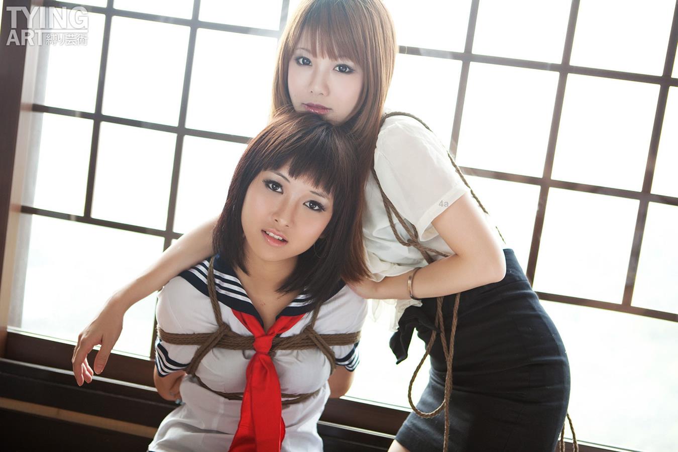 [禁忌摄影]Taboo-love NO.091 TyingArt 縛リ芸術 Dimdim &#038; Shiryl OL &#038; School Girl 1[26P]第4张