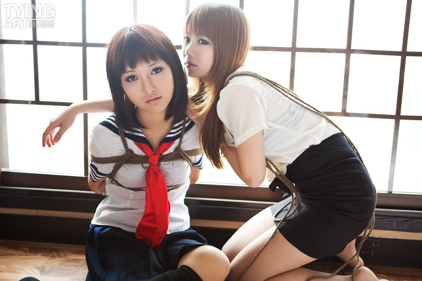 [禁忌摄影]Taboo-love NO.091 TyingArt 縛リ芸術 Dimdim &#038; Shiryl OL &#038; School Girl 1[26P]第5张