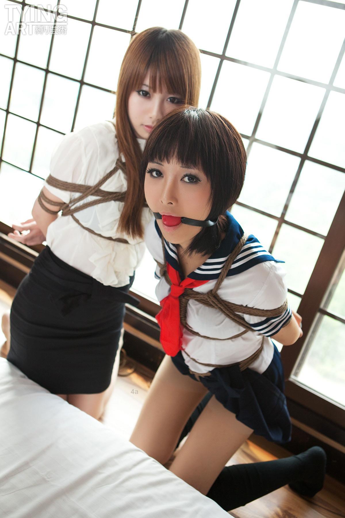 [禁忌摄影]Taboo-love NO.092 TyingArt 縛リ芸術 Dimdim &#038; Shiryl OL &#038; School Girl 2[40P]第6张