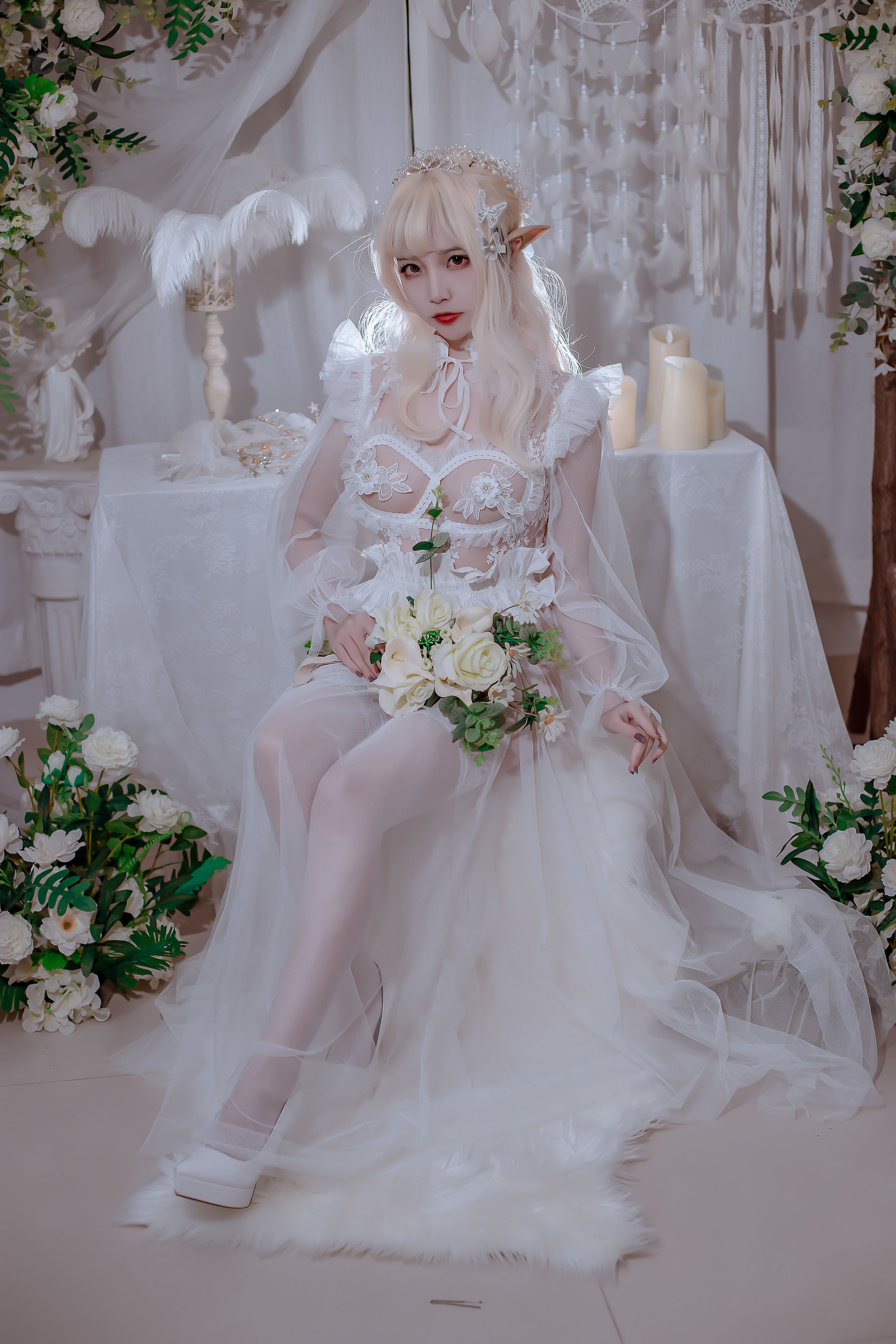 [网红COSER写真] 人气Coser二佐Nisa - 精灵公主第4张