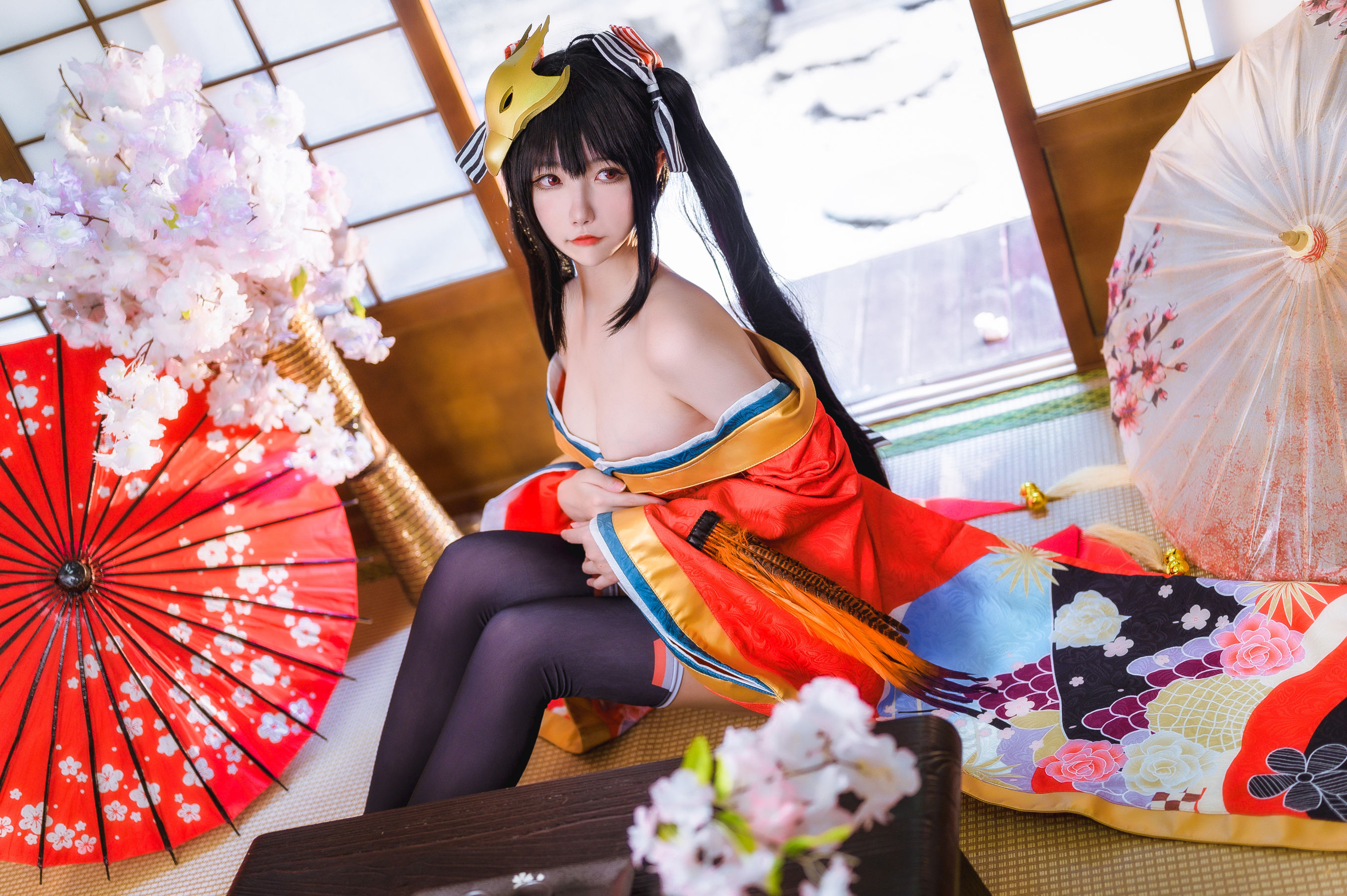[COS福利] 微博妹子Momoko葵葵 - 大凤之和服第1张