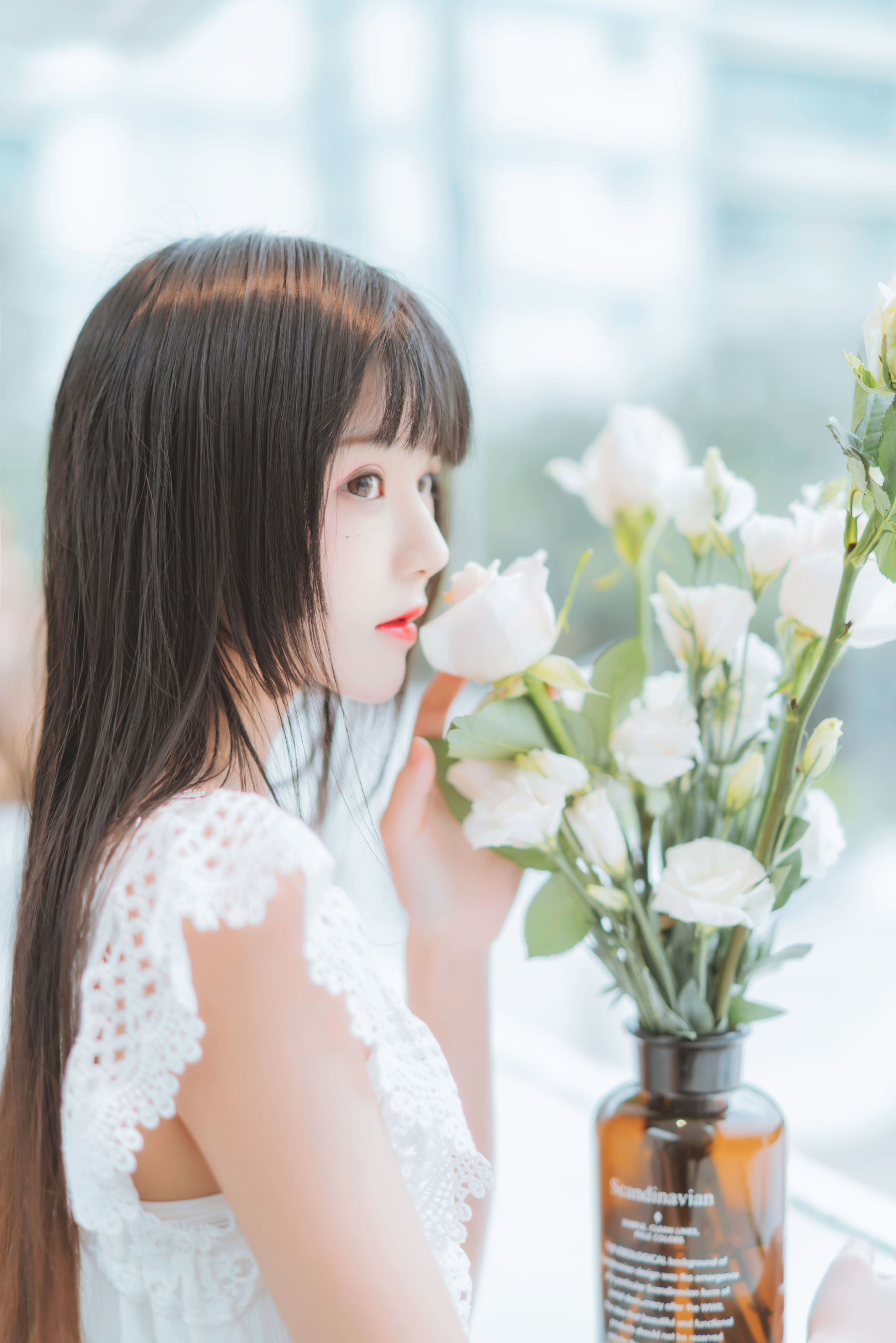 [COS福利] 桜桃喵 - 清新之白花花第2张