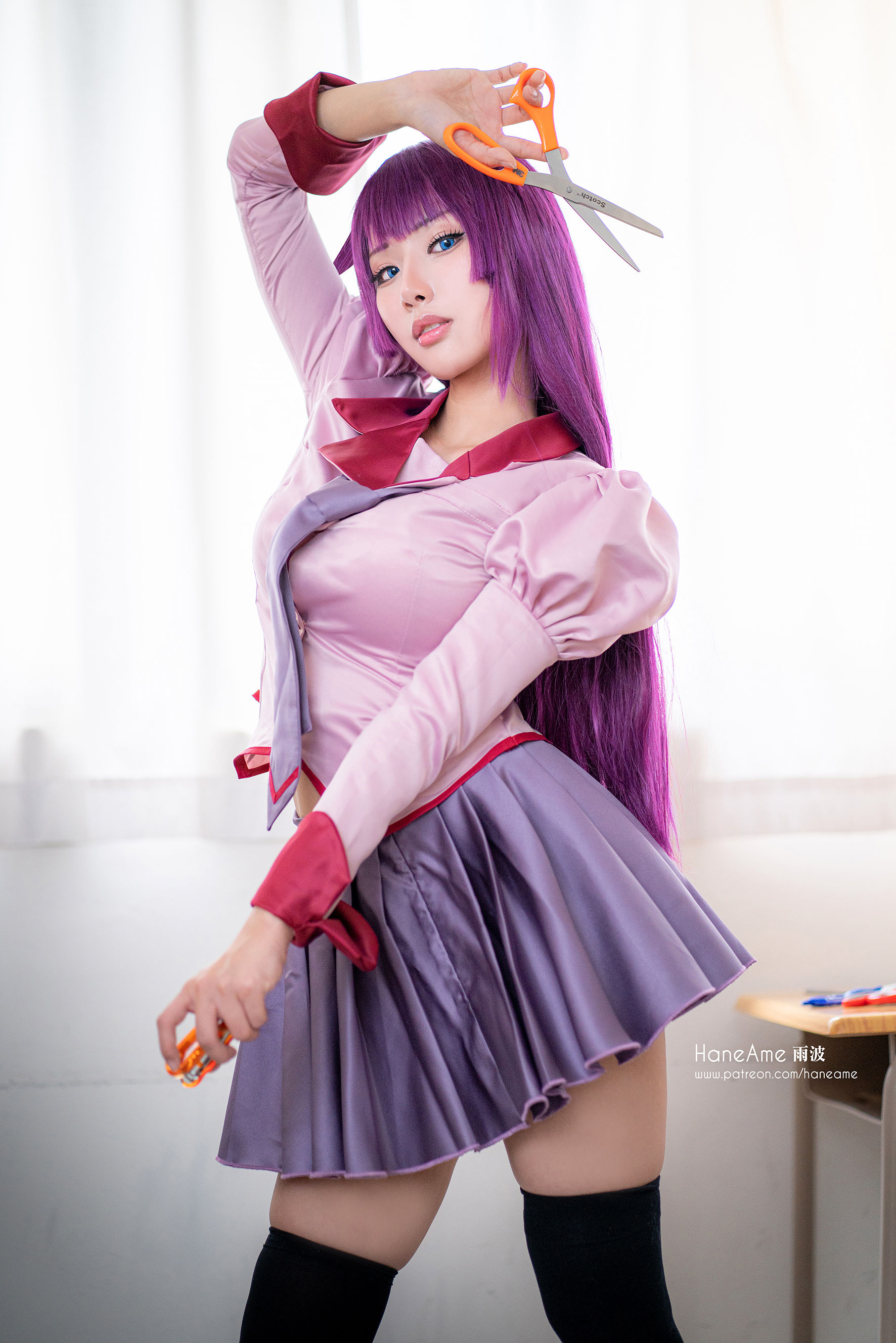 [COS福利] Hane Ame 雨波写真 - 化物语 战场原第5张