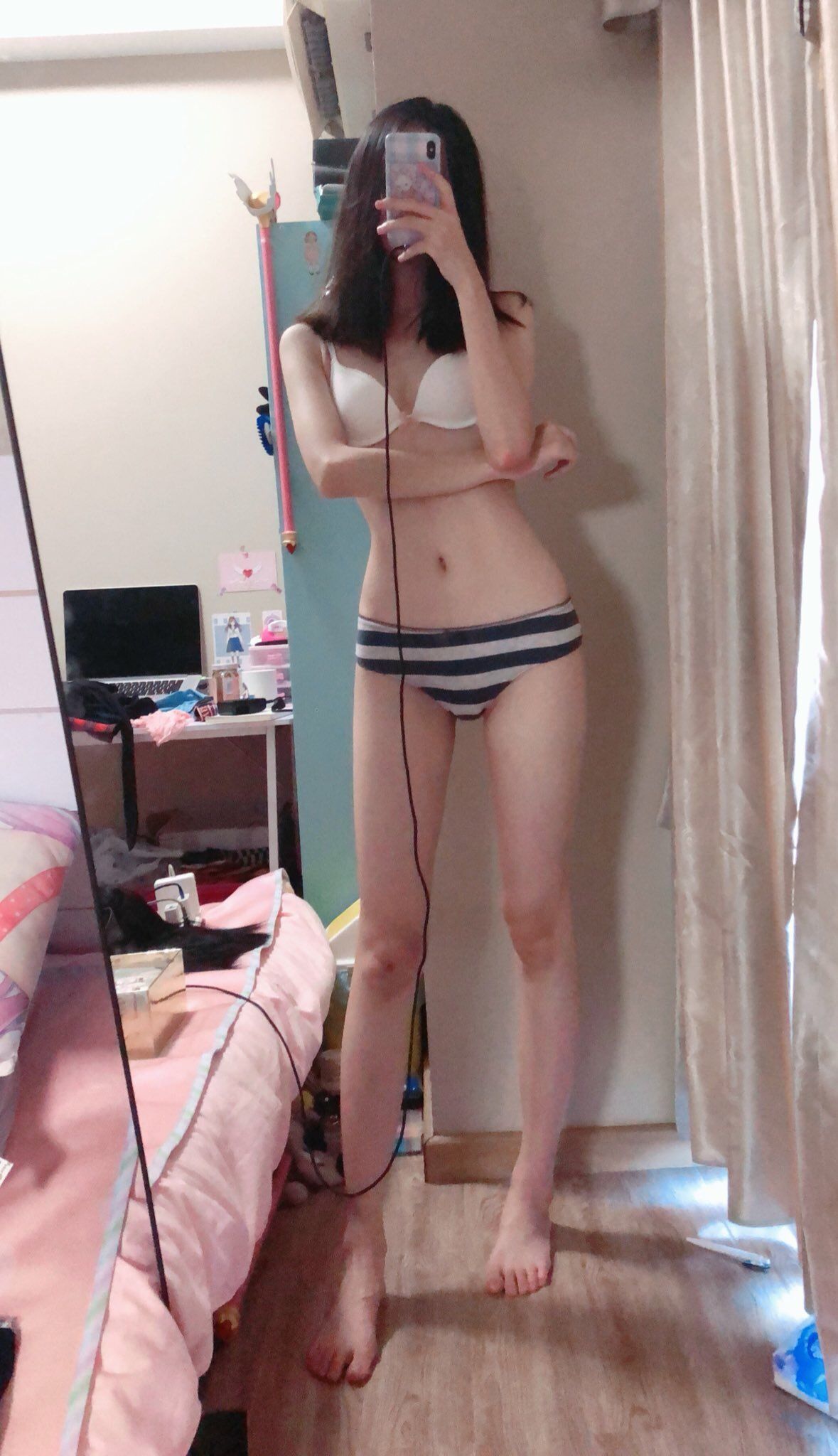 [COS福利] 萌妹子眼酱大魔王w - T恤白丝第5张