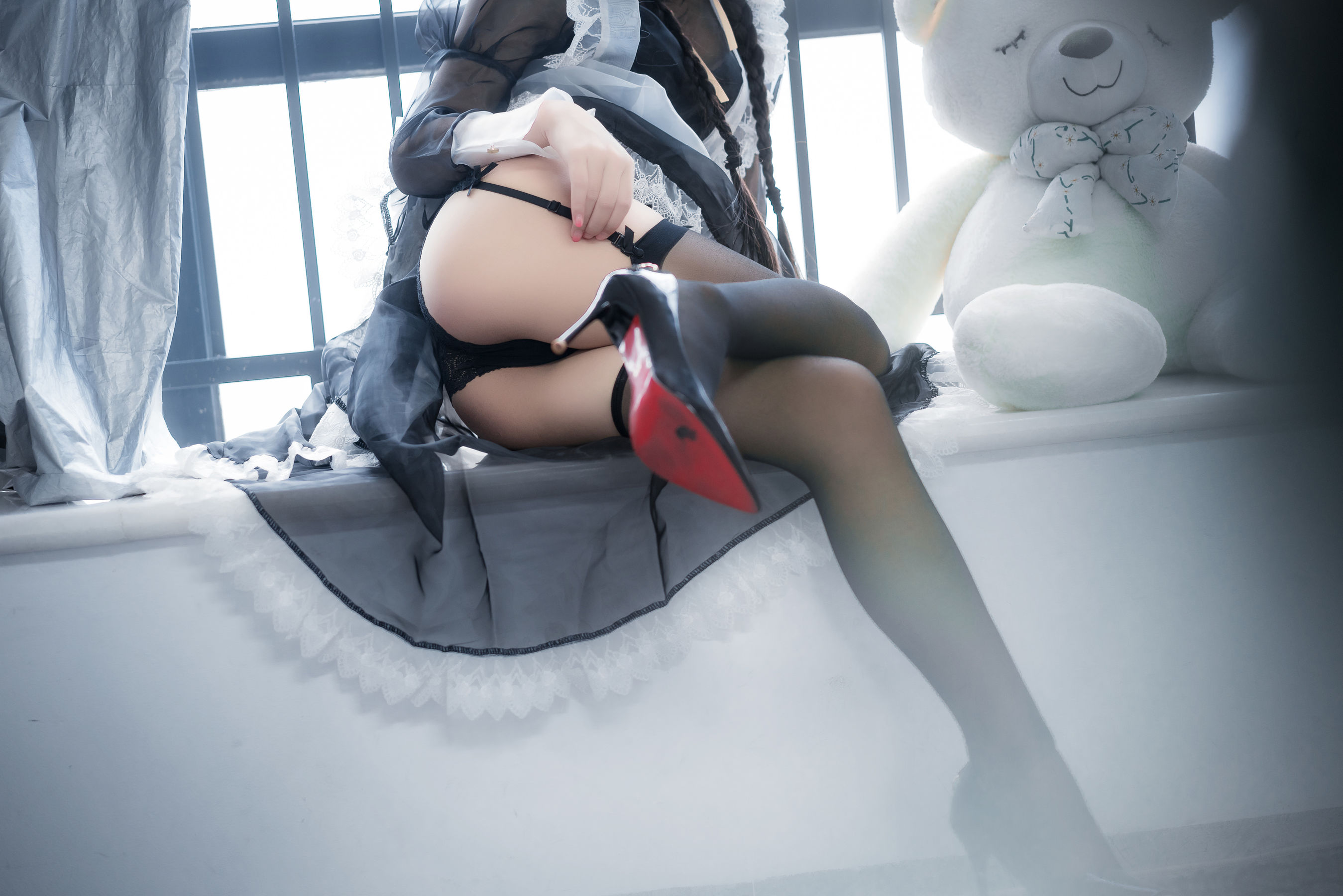 [COS福利] 阳光美少女萌芽儿o0 - 透明女仆2第5张