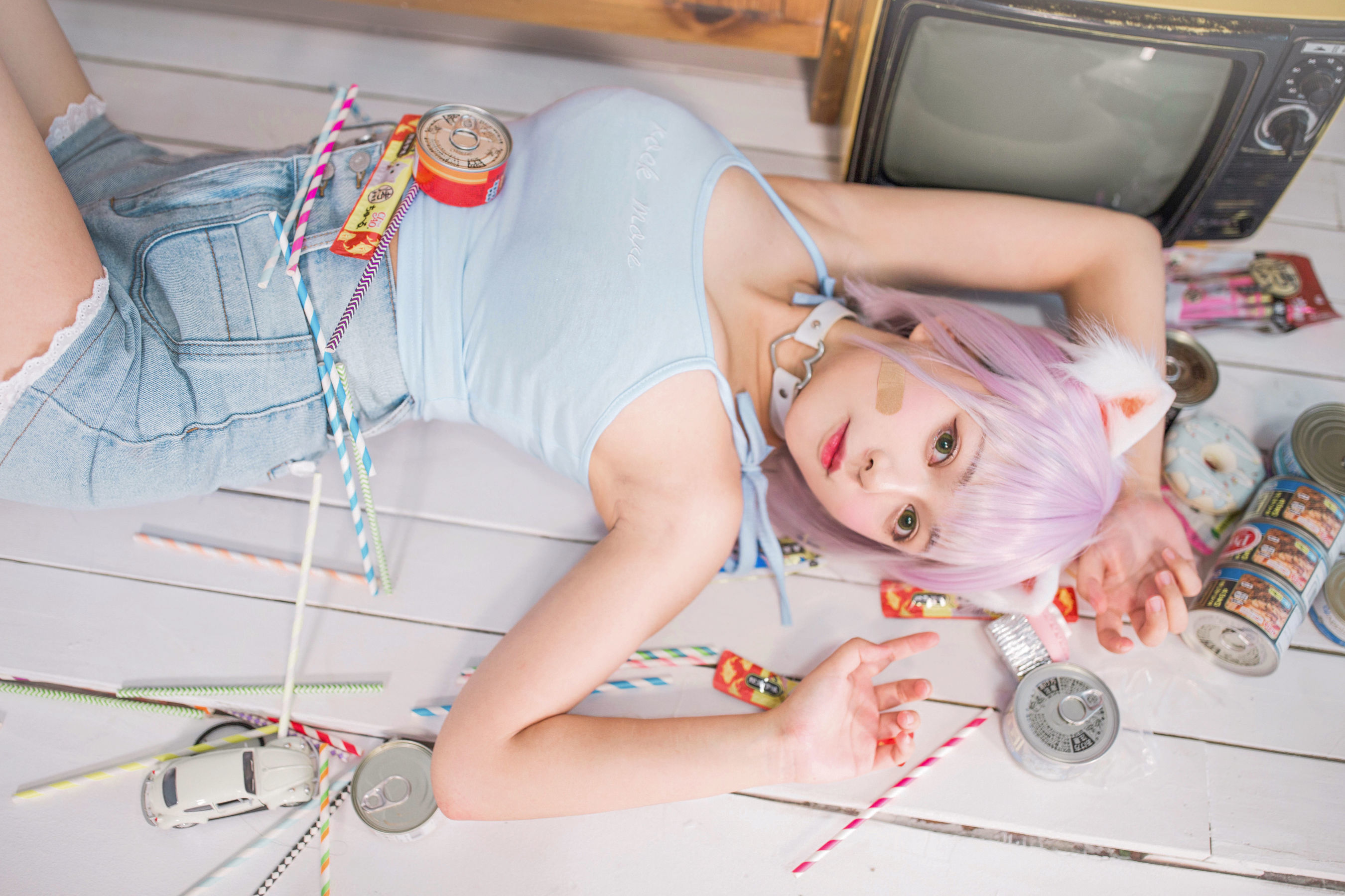 [网红COSER] 大眼萌妹黑猫猫OvO - 养猫小课堂第6张