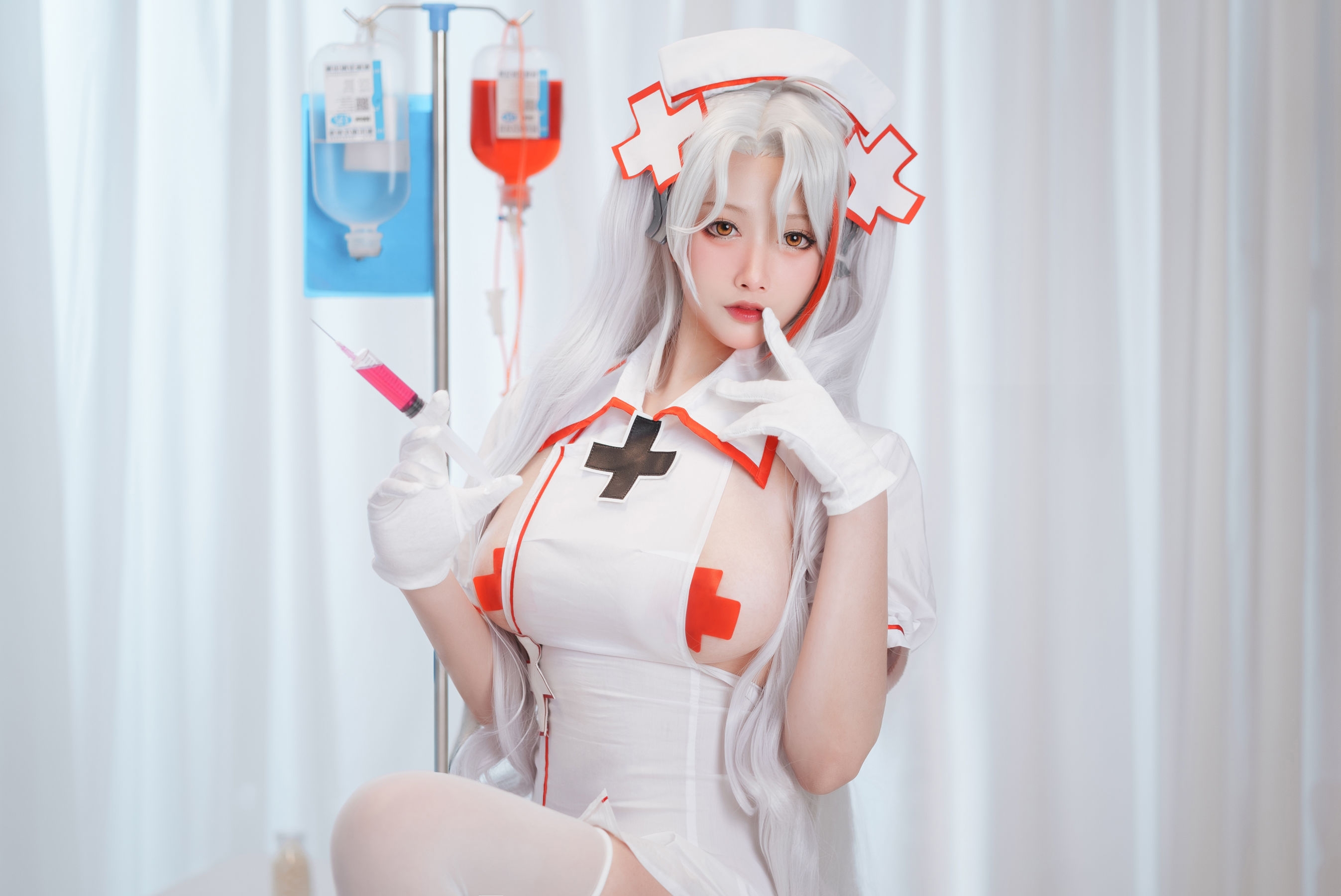 [福利COS] 高颜值coser念念_D - 欧根护士第6张