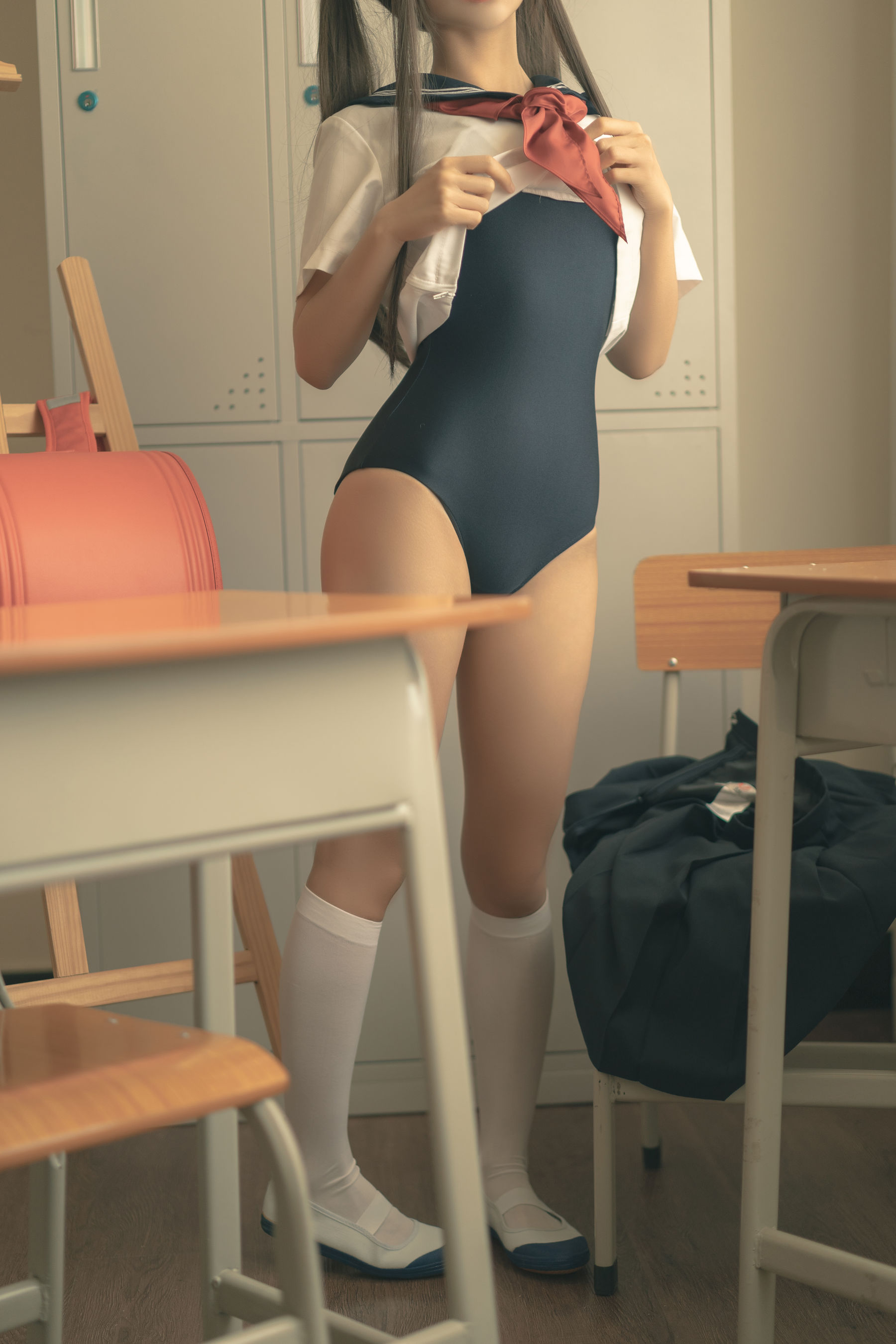 [福利COS] 动漫博主蠢沫沫 - 放学后第5张