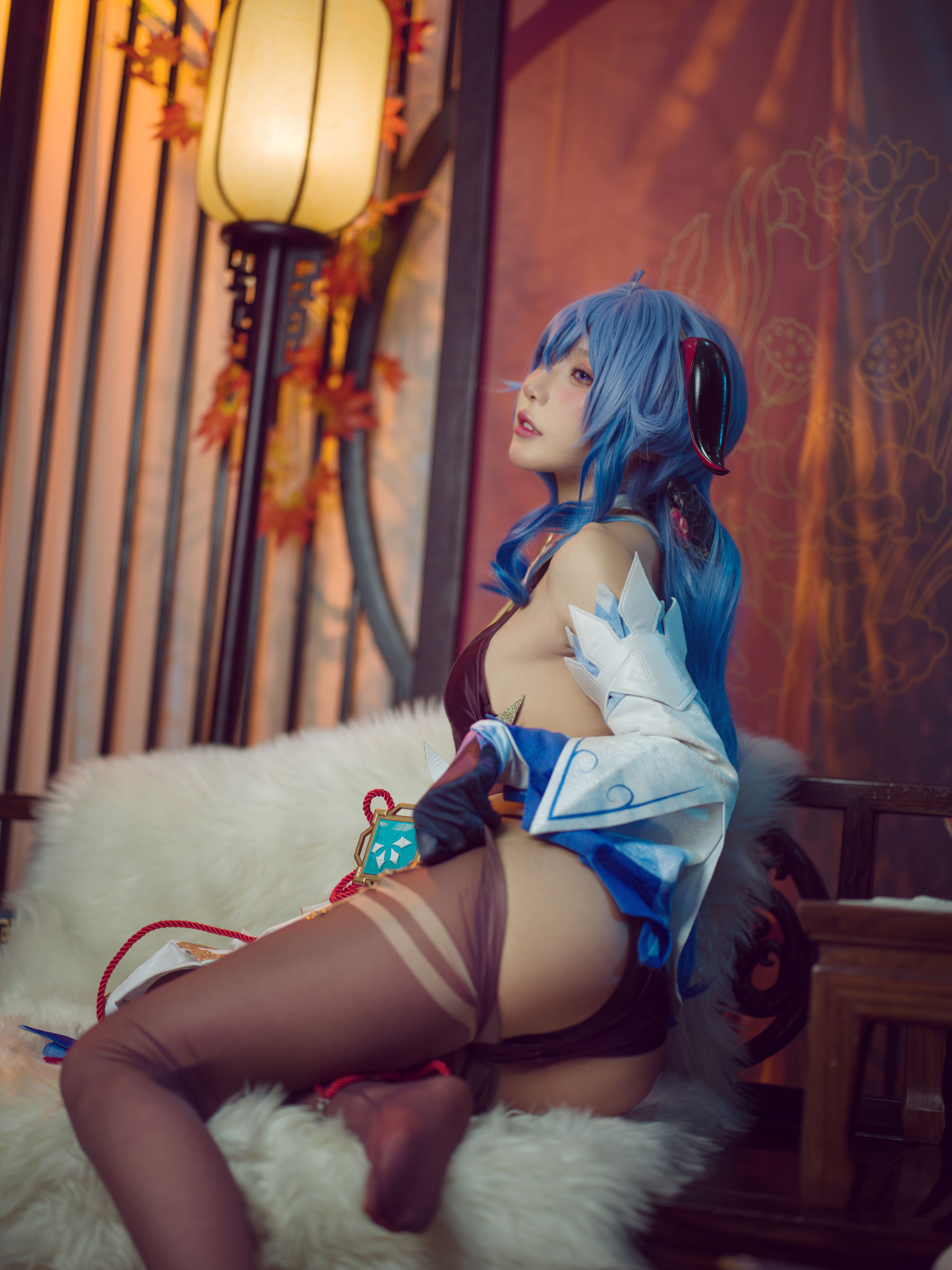 [福利COS] 动漫博主阿包也是兔娘 - 舰长 原神甘雨第7张