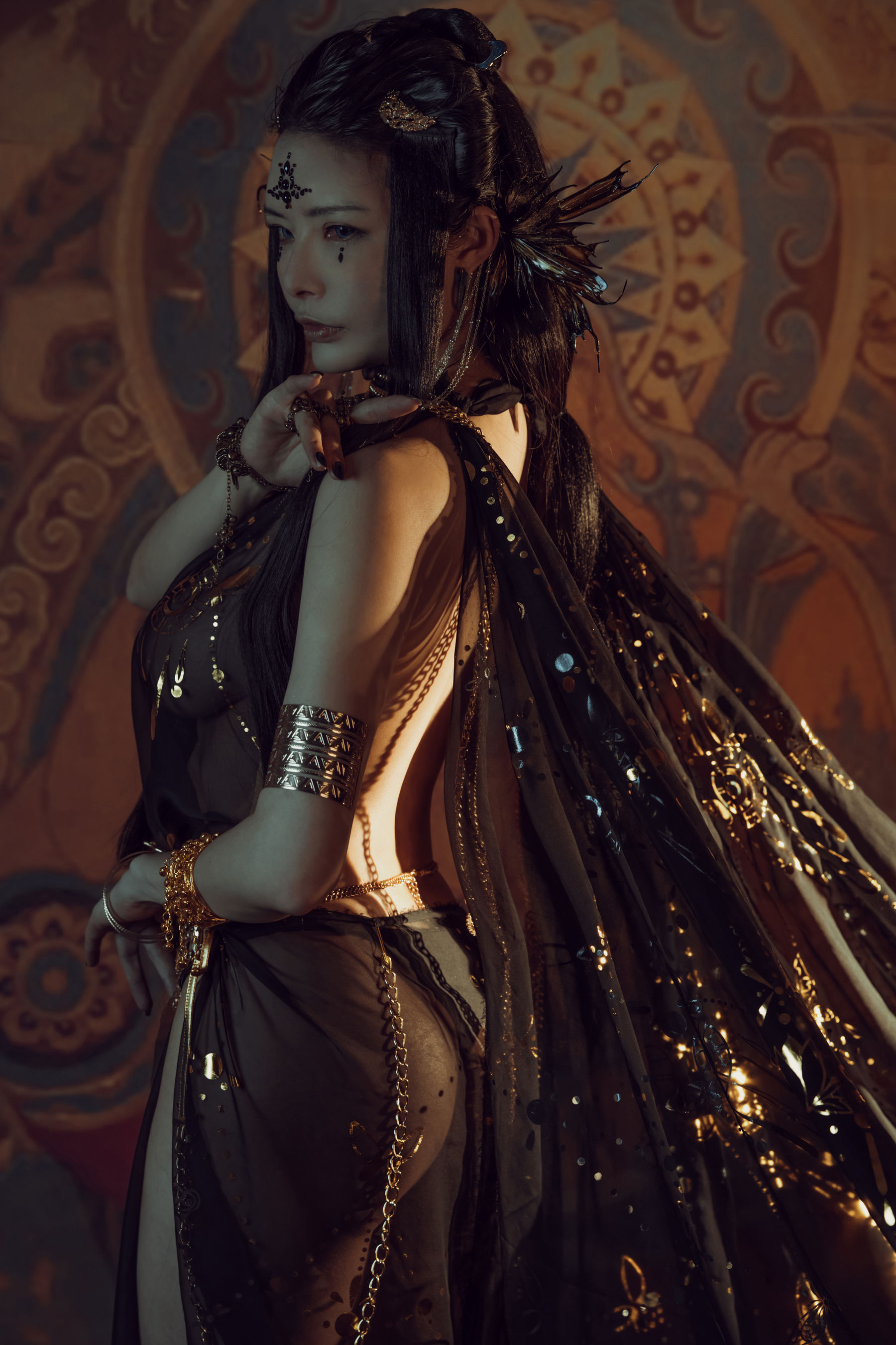 [网红COS] 秋和柯基(夏小秋秋秋) - 黑敦煌第2张