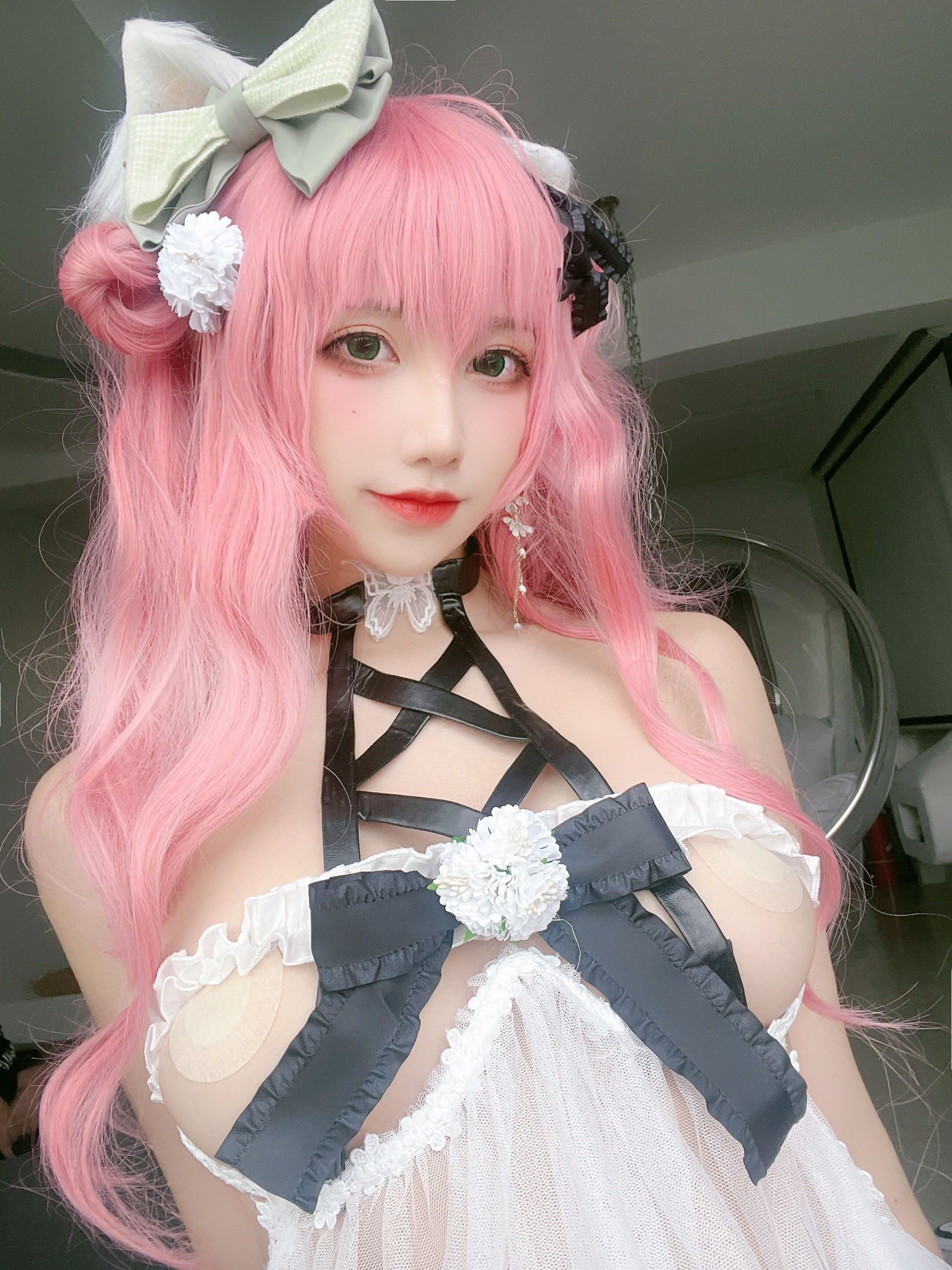 [福利COS] 动漫博主九曲Jean - 粉发妹妹第14张