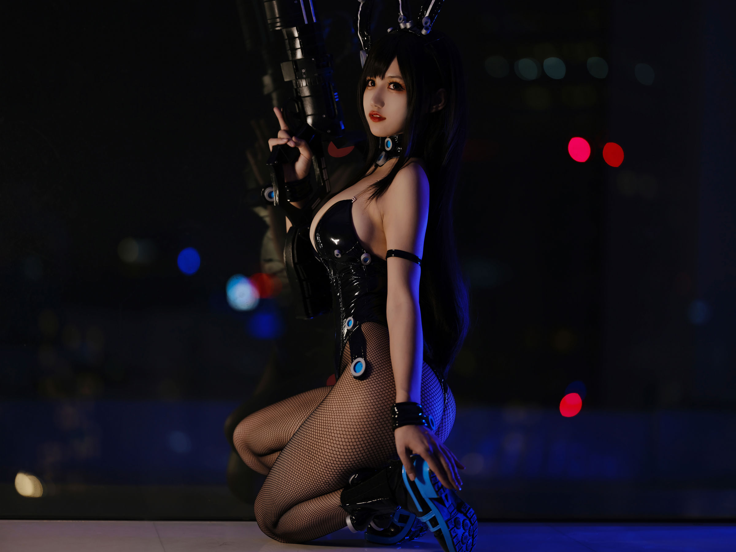 [福利COS] 动漫博主小仓千代w - 下平玲花兔女郎第2张