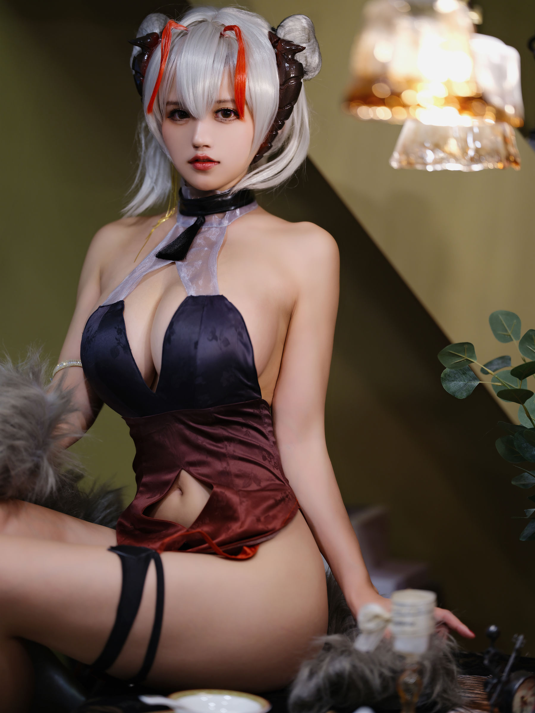 [福利COS] 动漫博主小仓千代w - w旗袍第3张