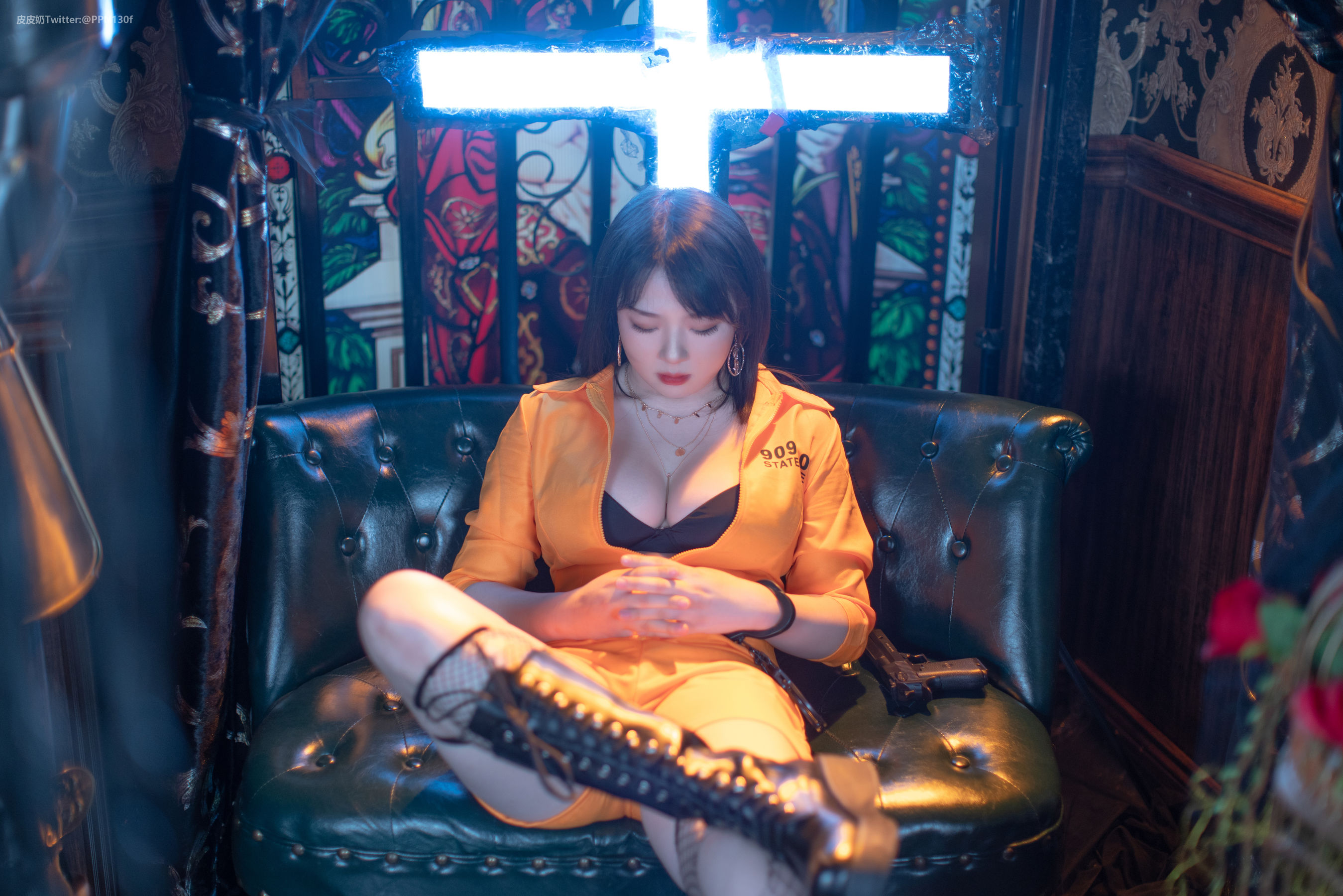 [福利COS] 皮皮奶可可爱了啦&amp;amp;喵零 - 匪警第12张