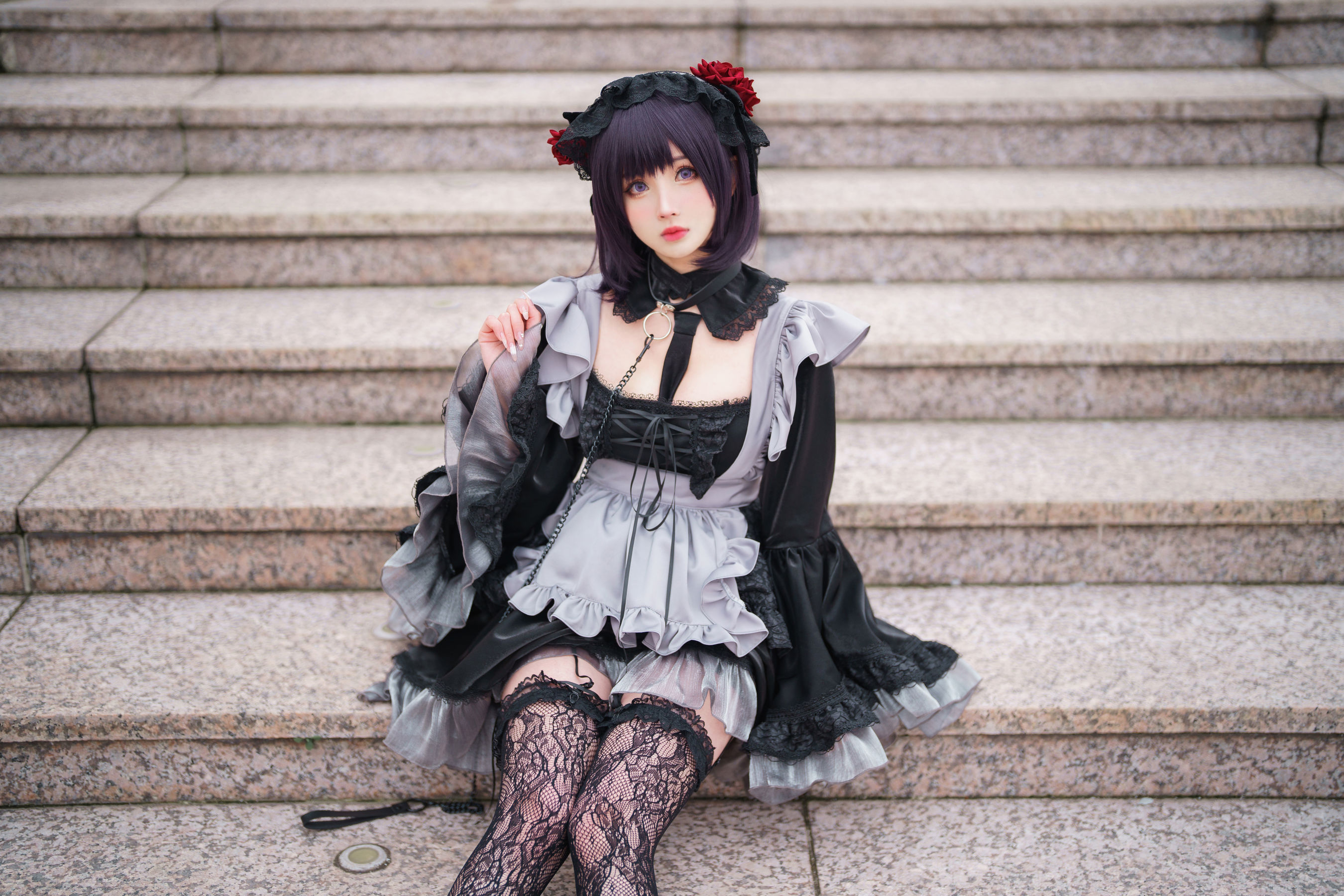 [福利COS] COS福利rioko凉凉子(肉扣热热子) - 黑江雫 漫展篇 海梦第1张