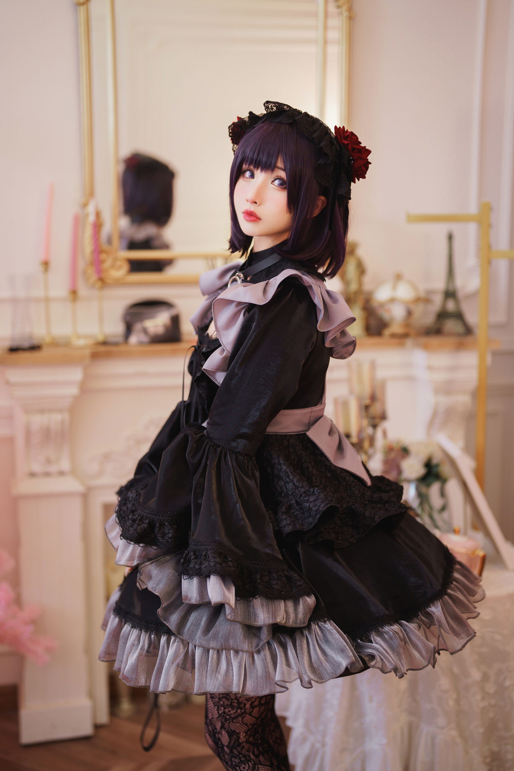 [福利COS] COS福利rioko凉凉子(肉扣热热子) - 黑江雫 耻辱俱乐部 小雫第2张