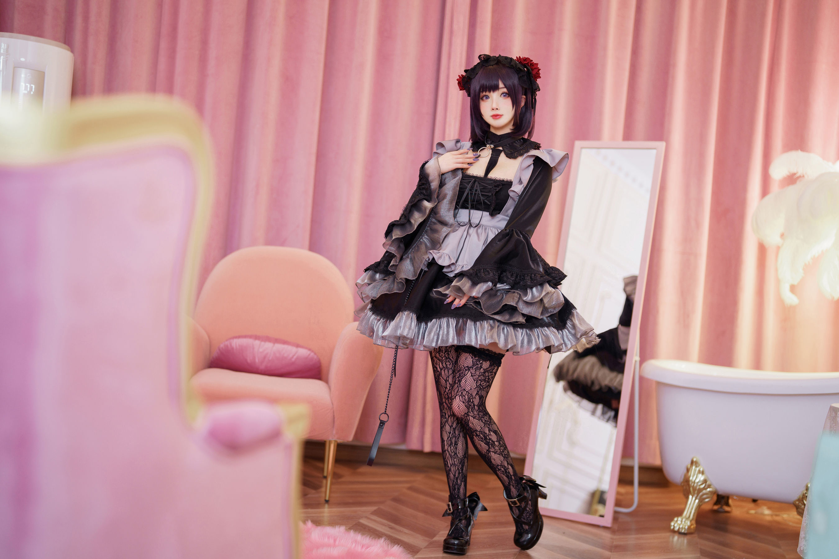 [福利COS] COS福利rioko凉凉子(肉扣热热子) - 黑江雫 耻辱俱乐部 小雫第2张