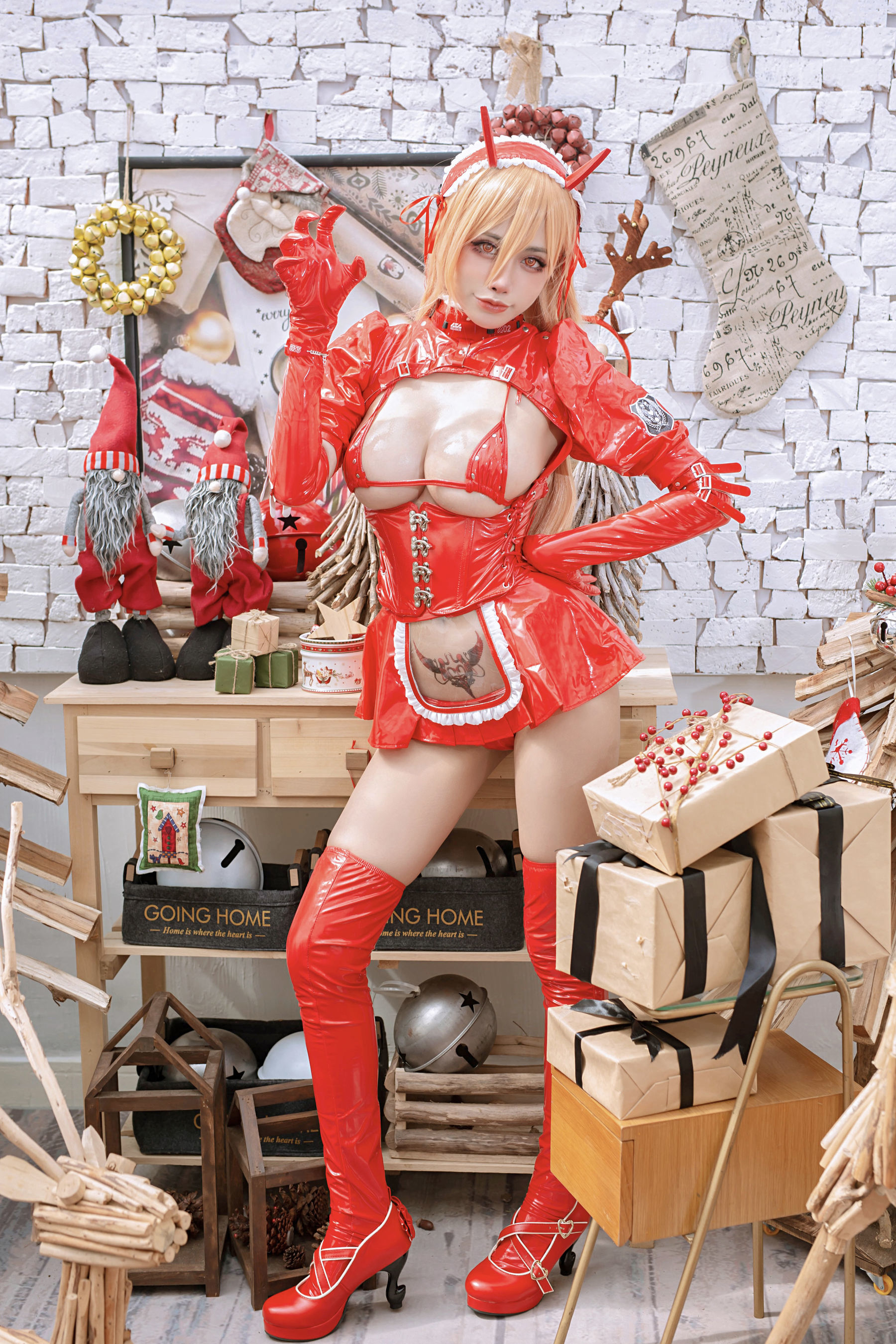 [福利COS] 日本性感萝莉Byoru - Powa Christmas第2张
