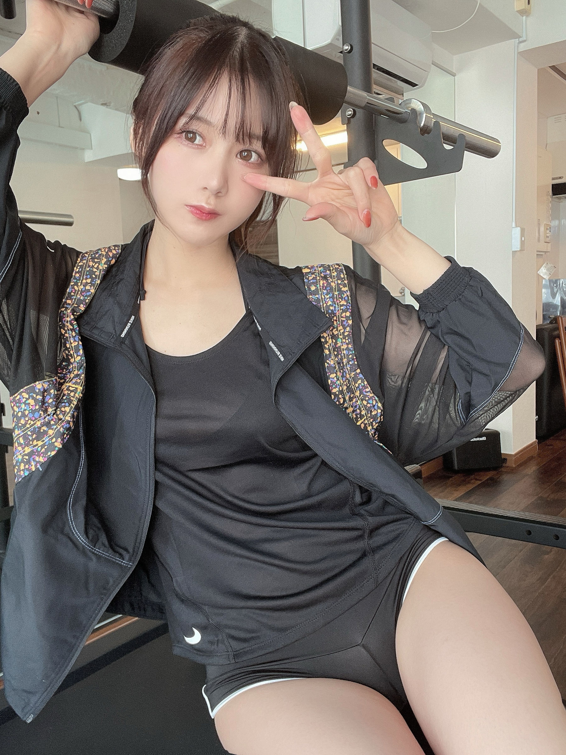 [福利COS] 日本甜美COSERけんけん[fantia] 20211212-スポーツジム第2张