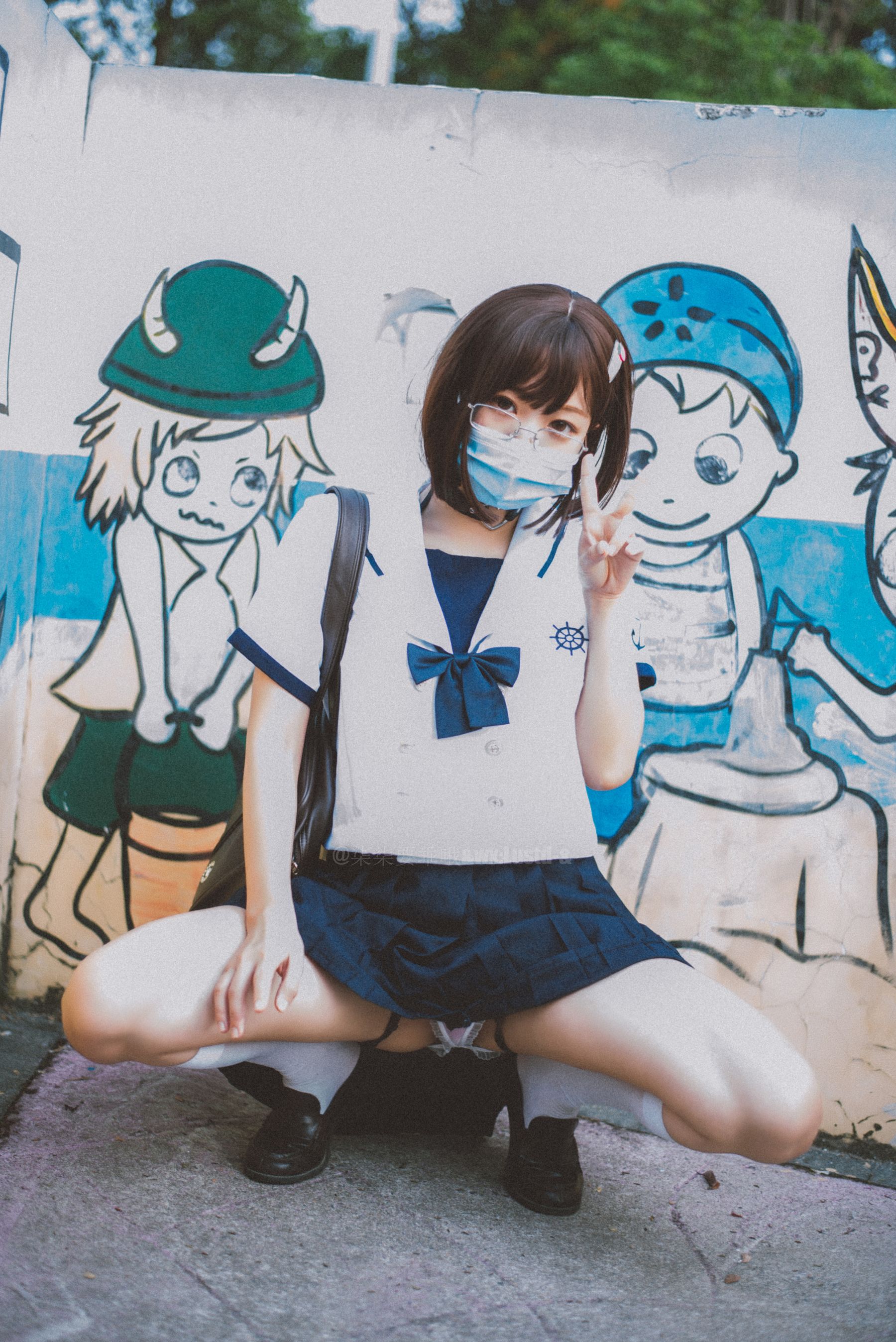 [福利COS] 动漫博主柒柒要乖哦 - 乐园JK第5张