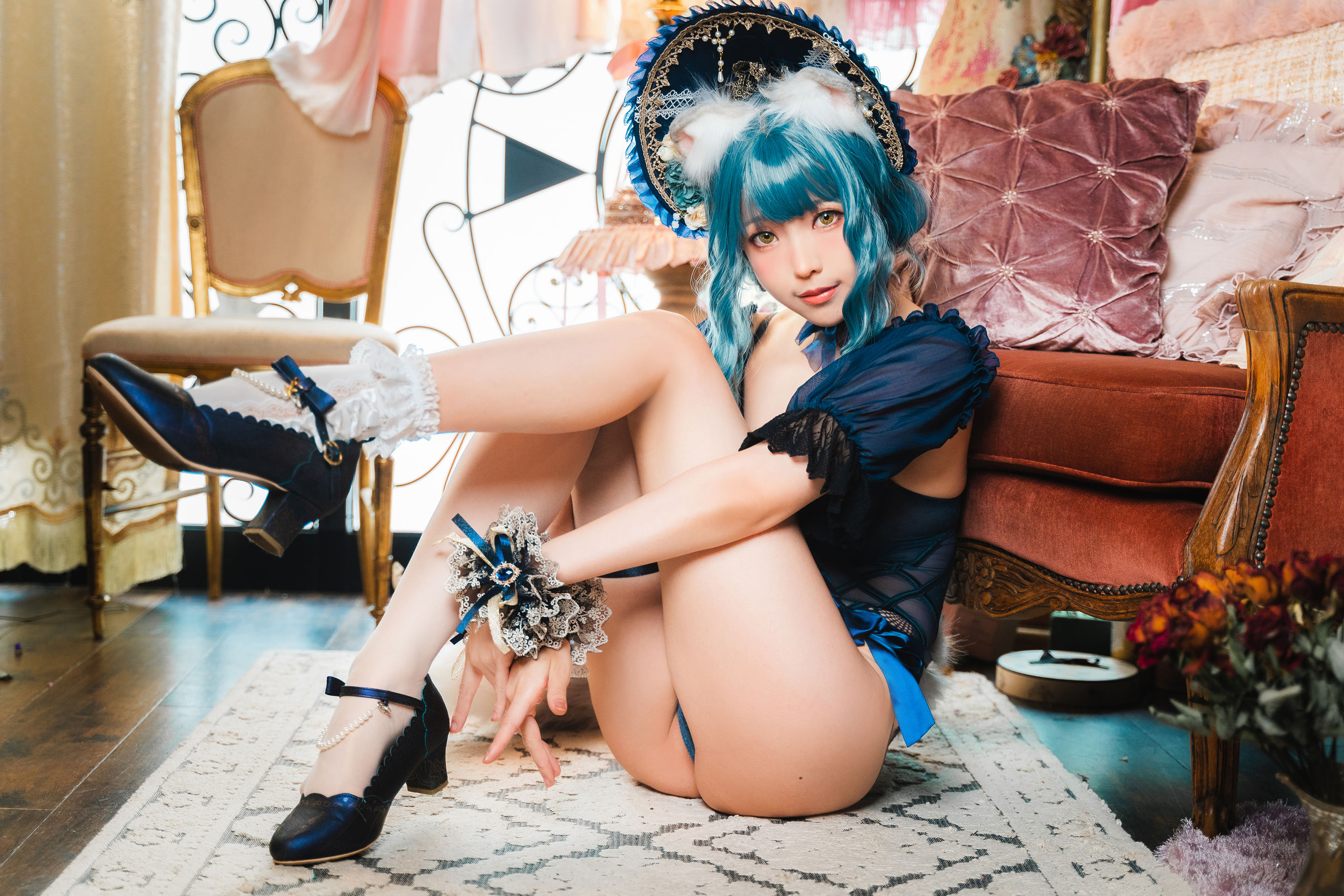 [福利COS] Ely_eee(ElyEE子) - Scottish Fold Cat Doll 摺耳貓少女人形第14张