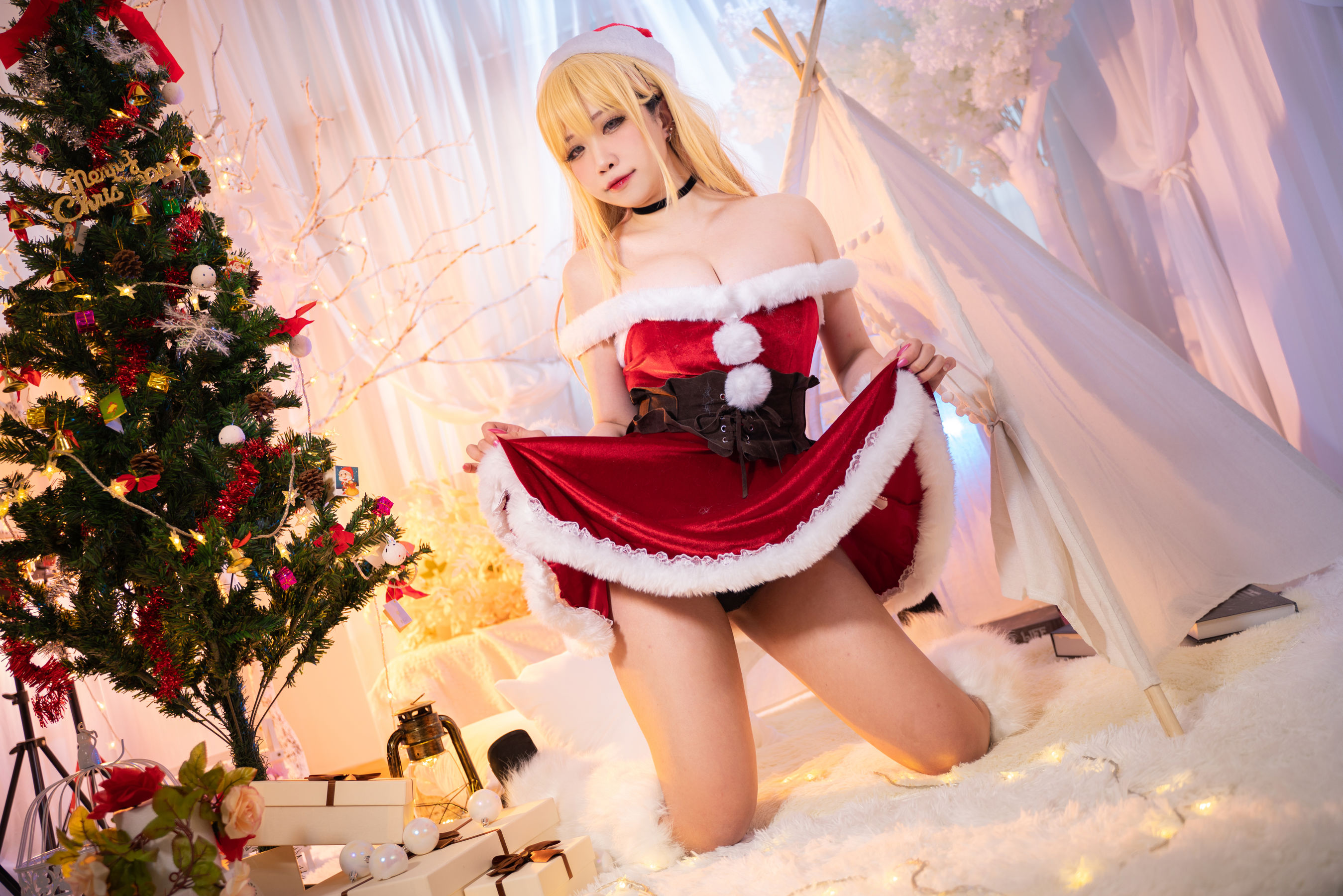 [福利COS] 贞子蜜桃 - 喜多川夢海 圣诞第1张